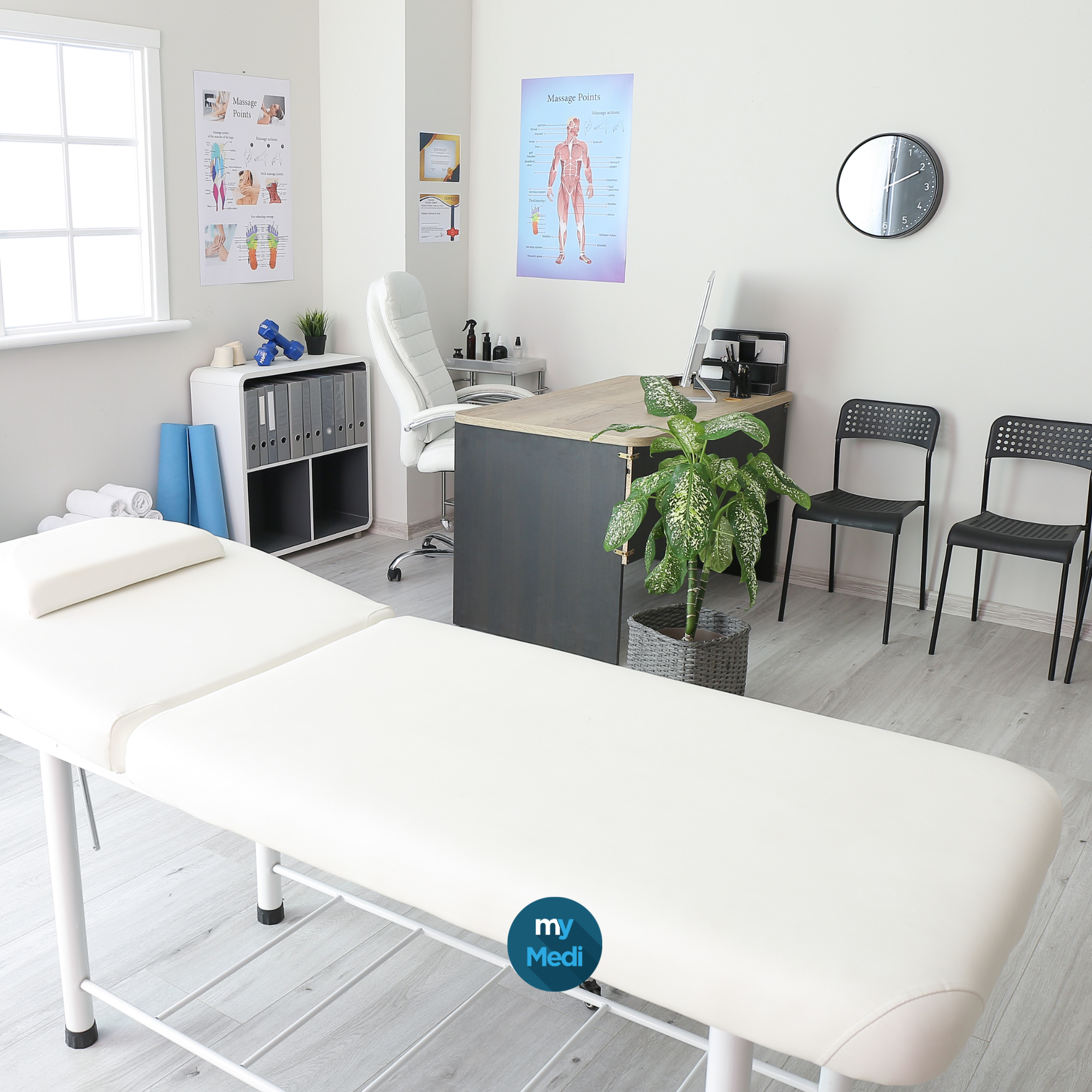 Équipement du cabinet d’ostéopathie