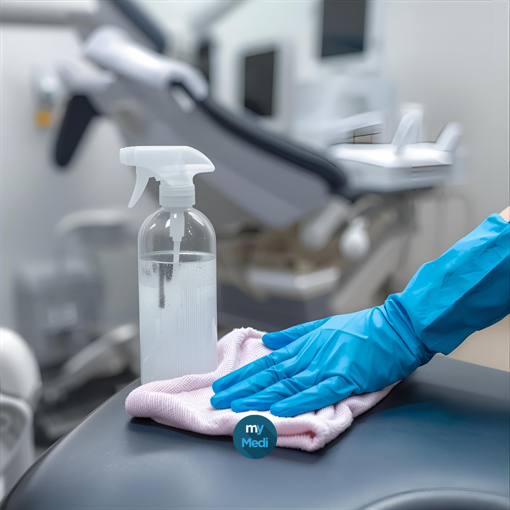 Nettoyage des surfaces du cabinet dentaire