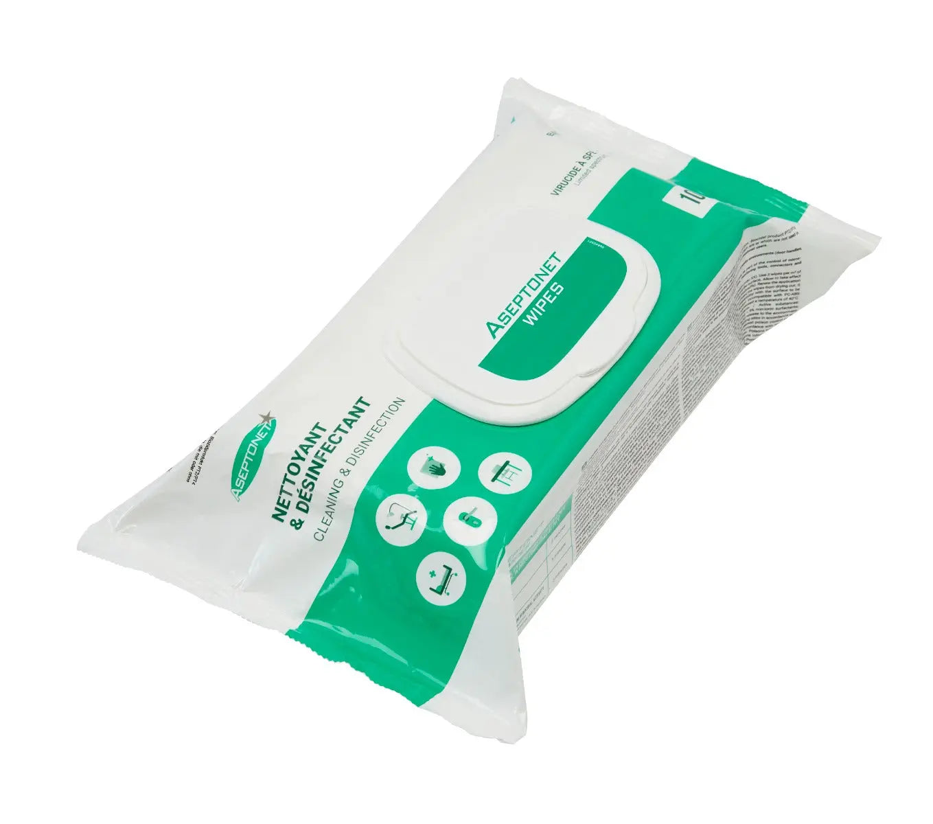 100 Thick Disinfectant Wipes - Aseptonet