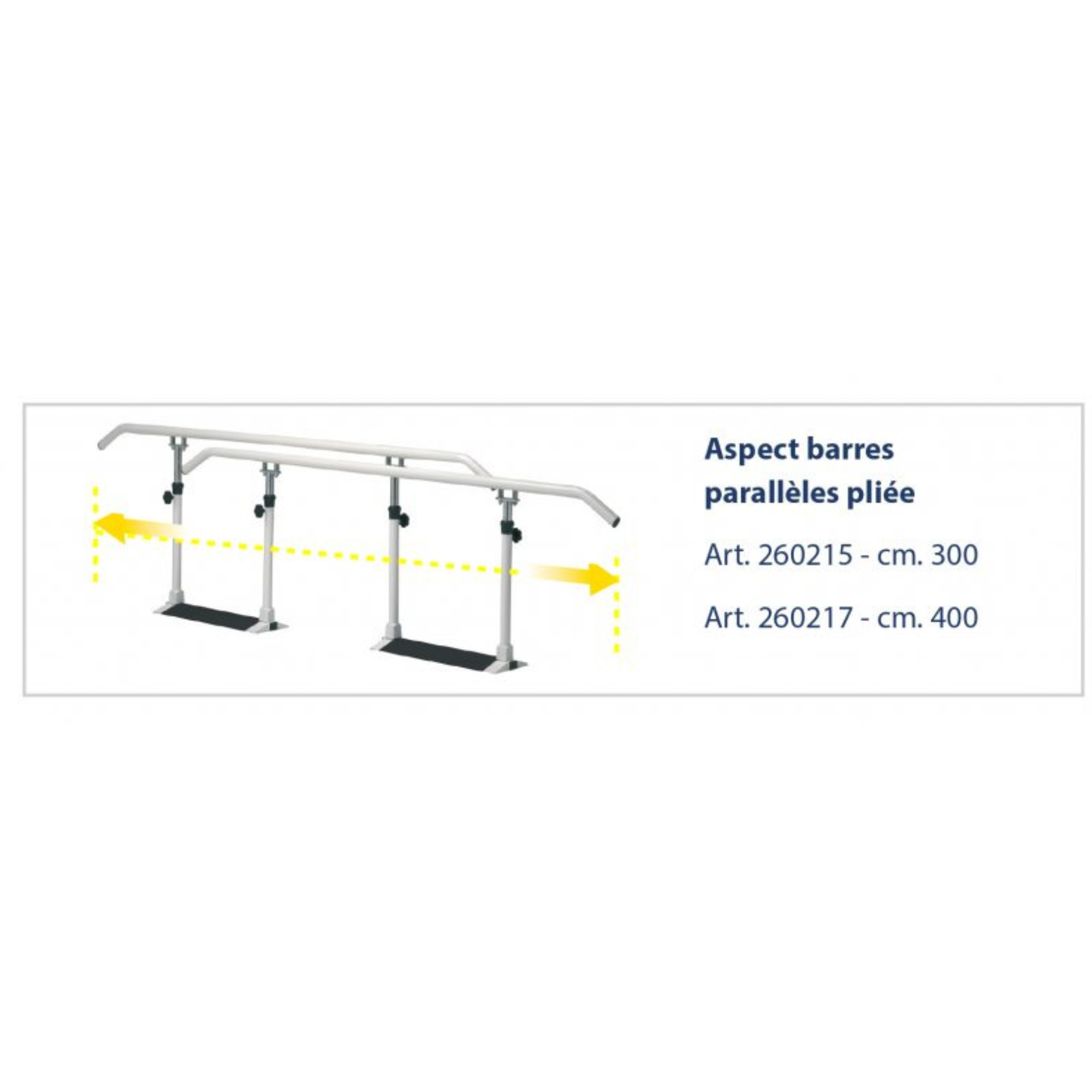 Barres Parallèles Pliables Easy Click - 2 dimensions - Ferrox