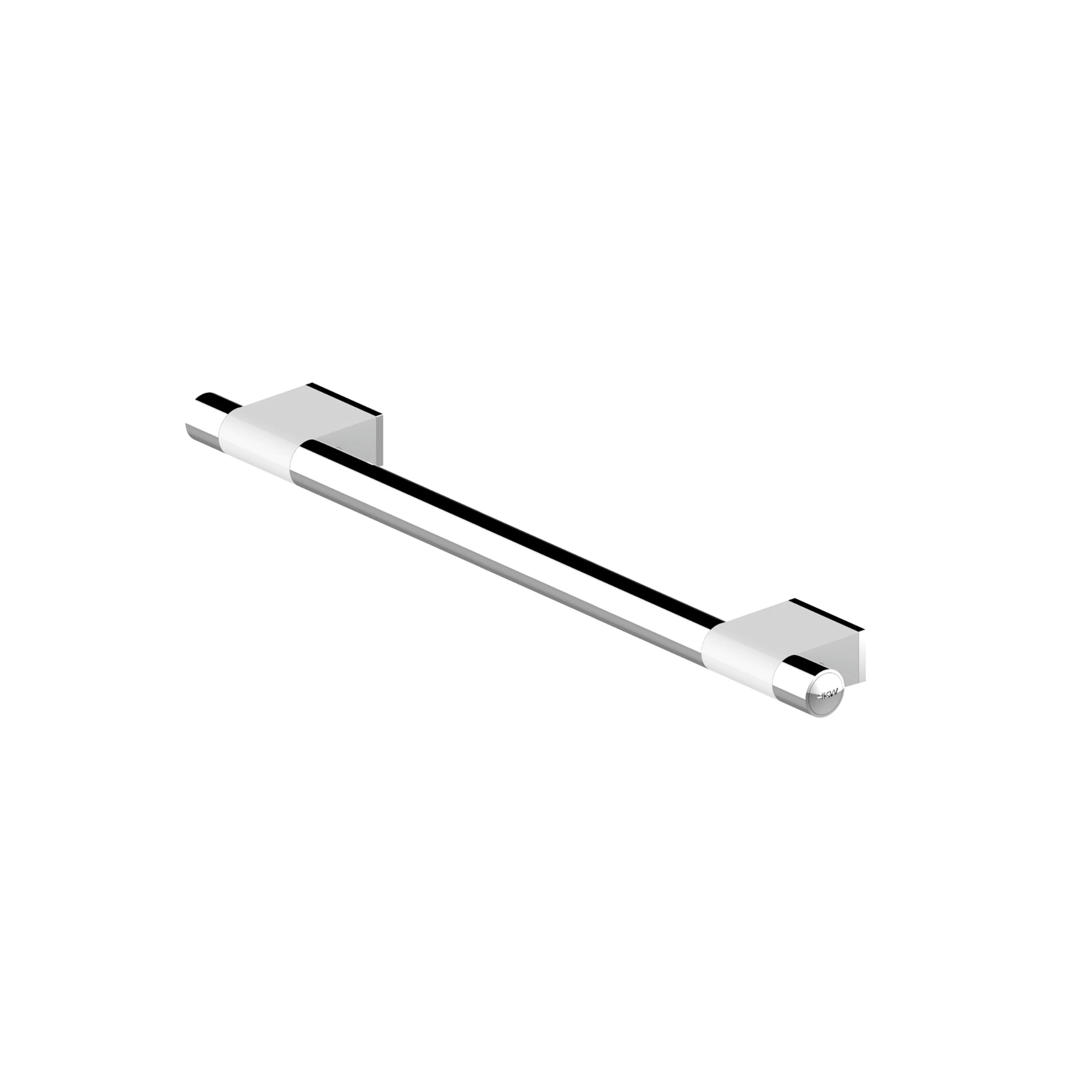 Straight Grab Bar - 3 dimensions - ONYX Duo White Finish - AKW