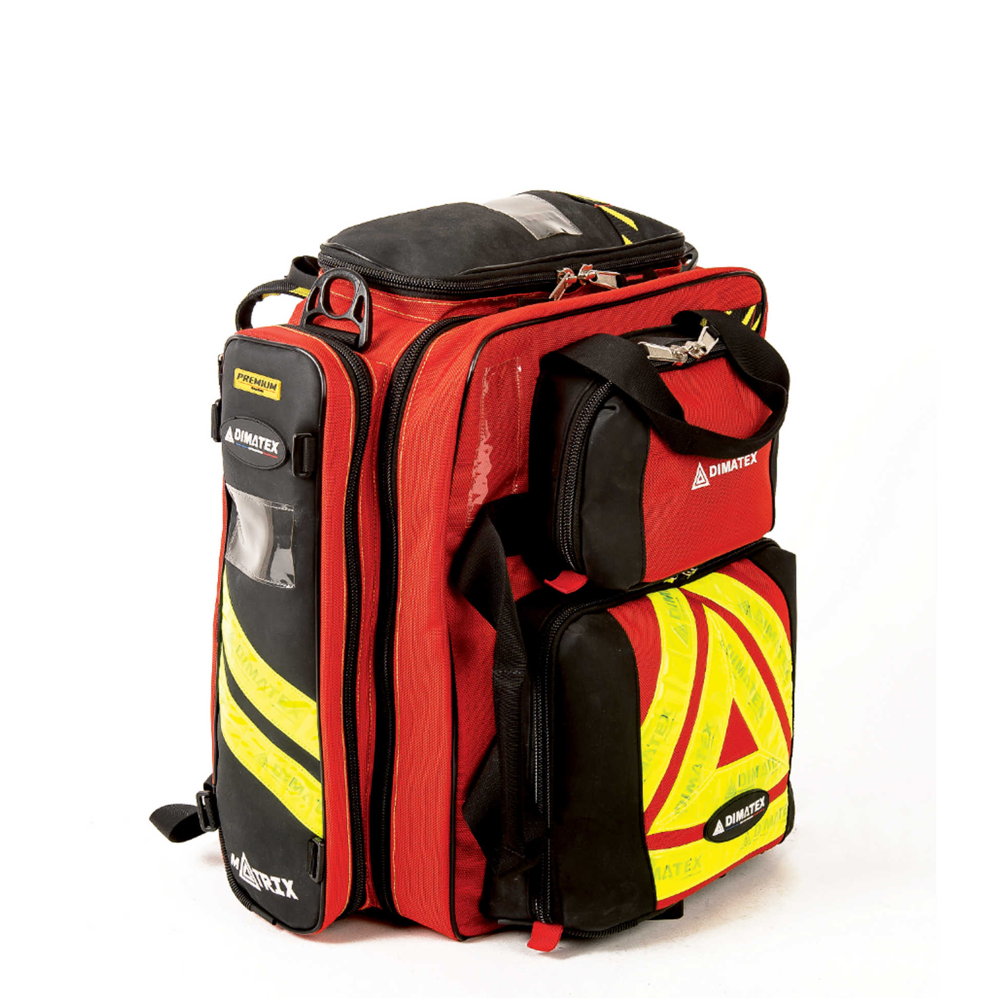 Sac de secours 46 litres MATRIX - Rouge ou bleu - DIMATEX