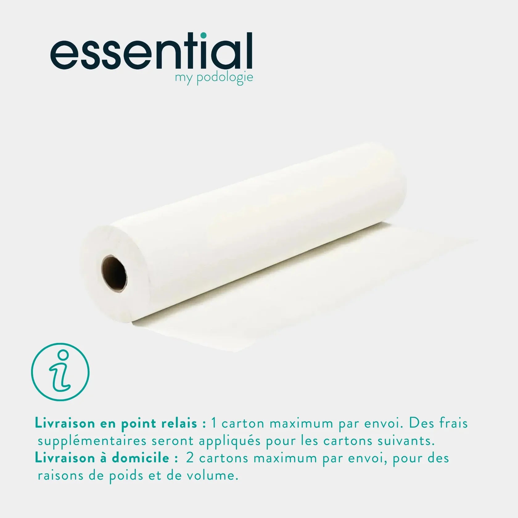 9 rolls White examination sheets - 135 sizes - 2 embossed folds