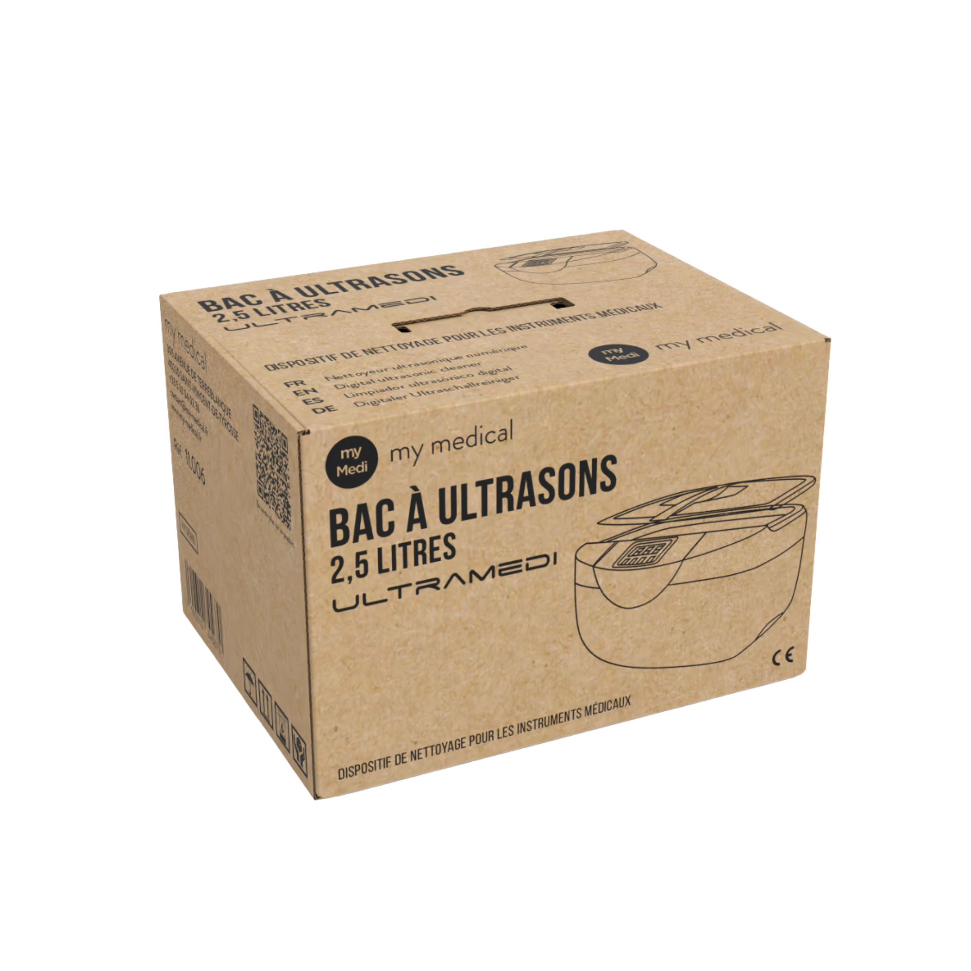 Bac à ultrasons UltraMedi - 2,5 litres - My Médical - My Médical