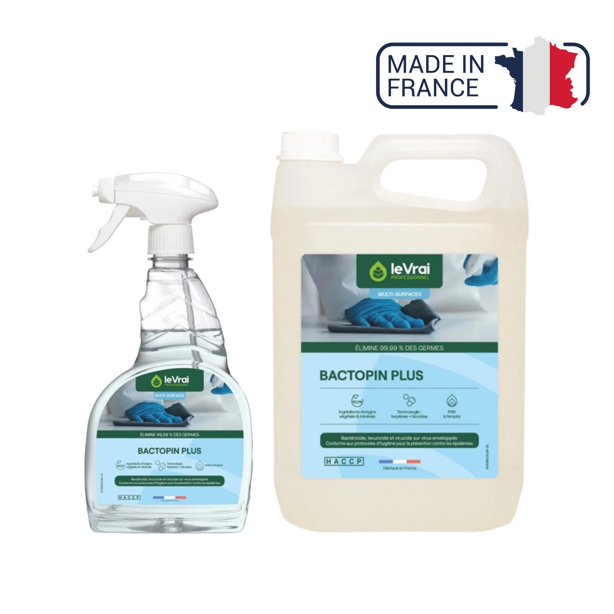 Bactopin Plus - 750 mL to 5 L - The Real Professional