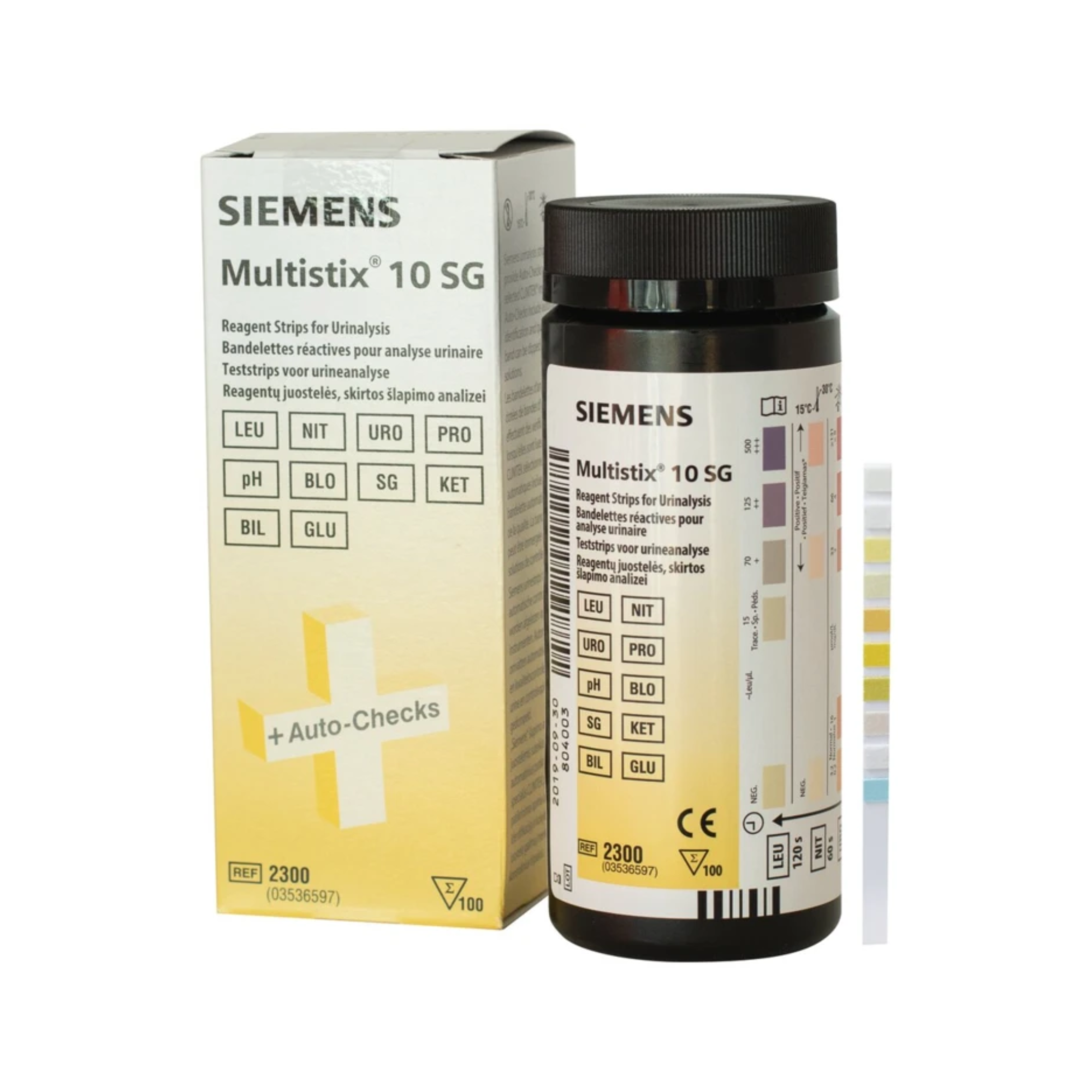 Bandelette réactive Multistix - 2 modèles - Siemens