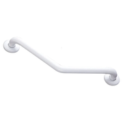 White Epoxy Grab Bar 135° - 26x26 cm - AKW