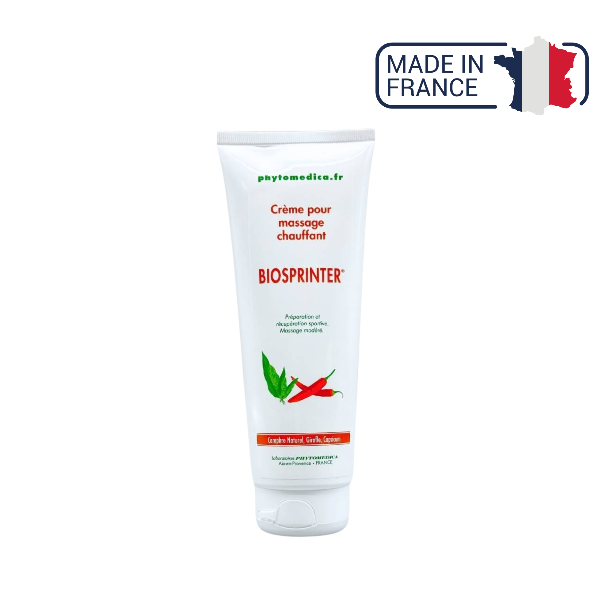Biosprinter ® - Crème massage chauffant - 2 contenances - Phytomedica - My Médical