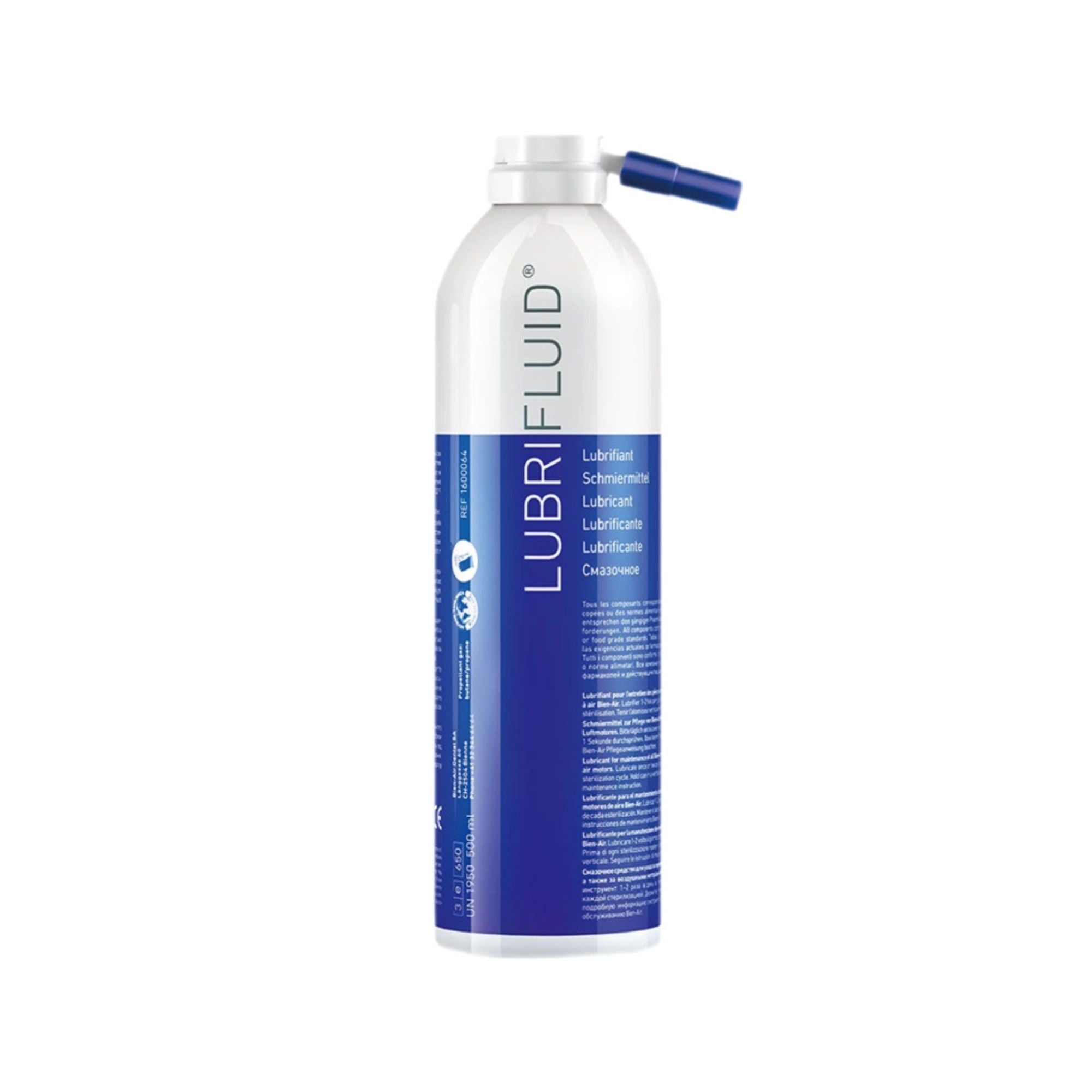 Lubricating spray for micromotors, handpieces, contra-angles and turbines - Internal use - 500ml - Bien Air