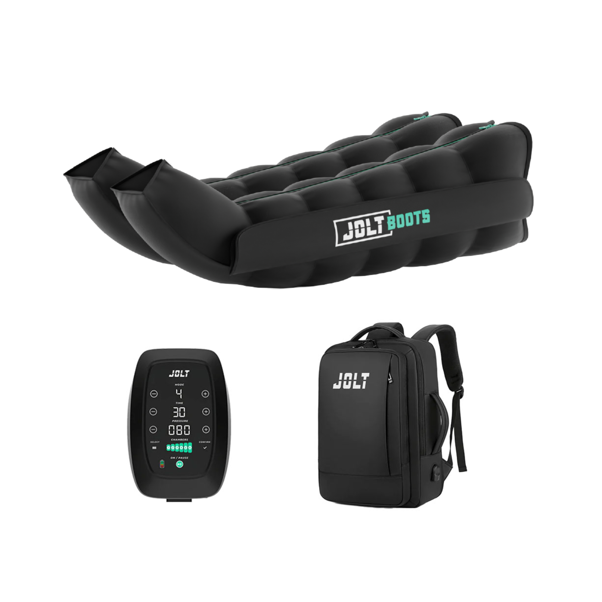 Bottes de pressothérapie - Pack complet - 3 tailles - Jolt Boots