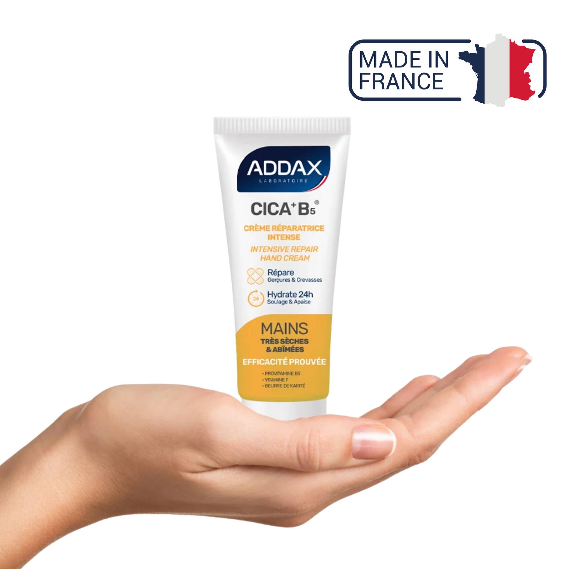 CICA + B5® - Crème mains réparatrice intense - 50 ml - Laboratoire Addax - My Médical