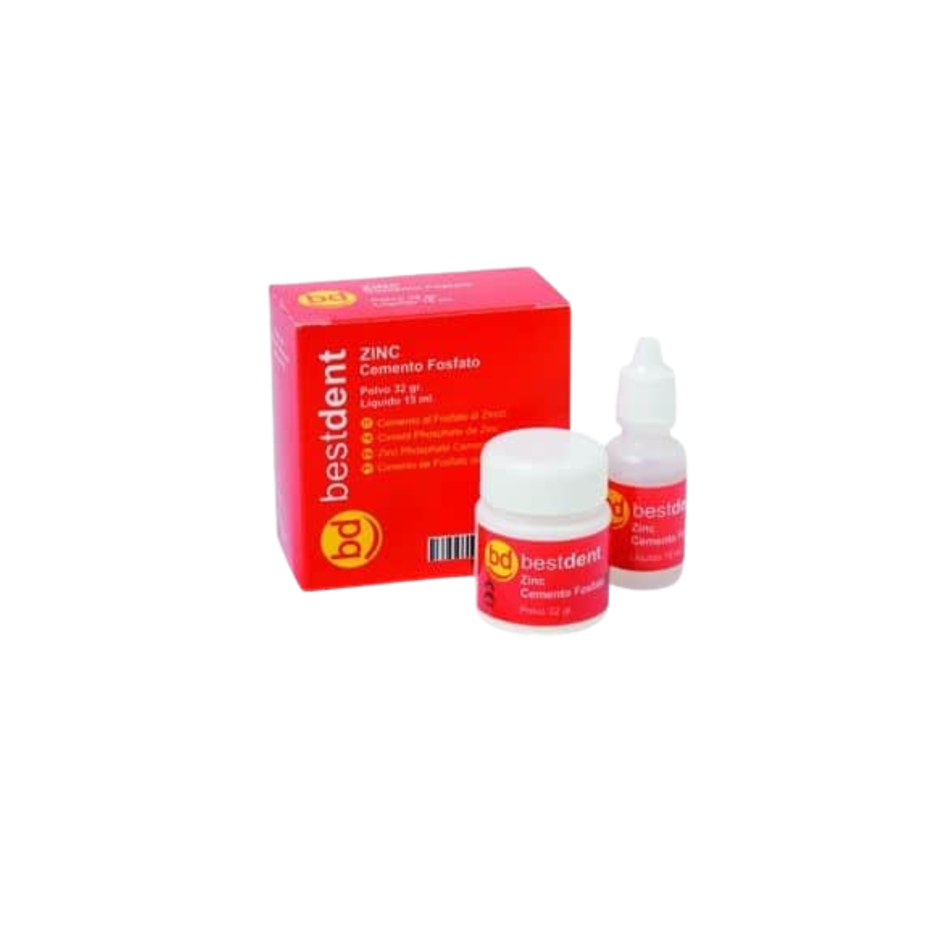 Ciment Définitif Oxyphosphate de Zinc - 32g de poudre + 15 ml de liquide - Bestdent - My Médical