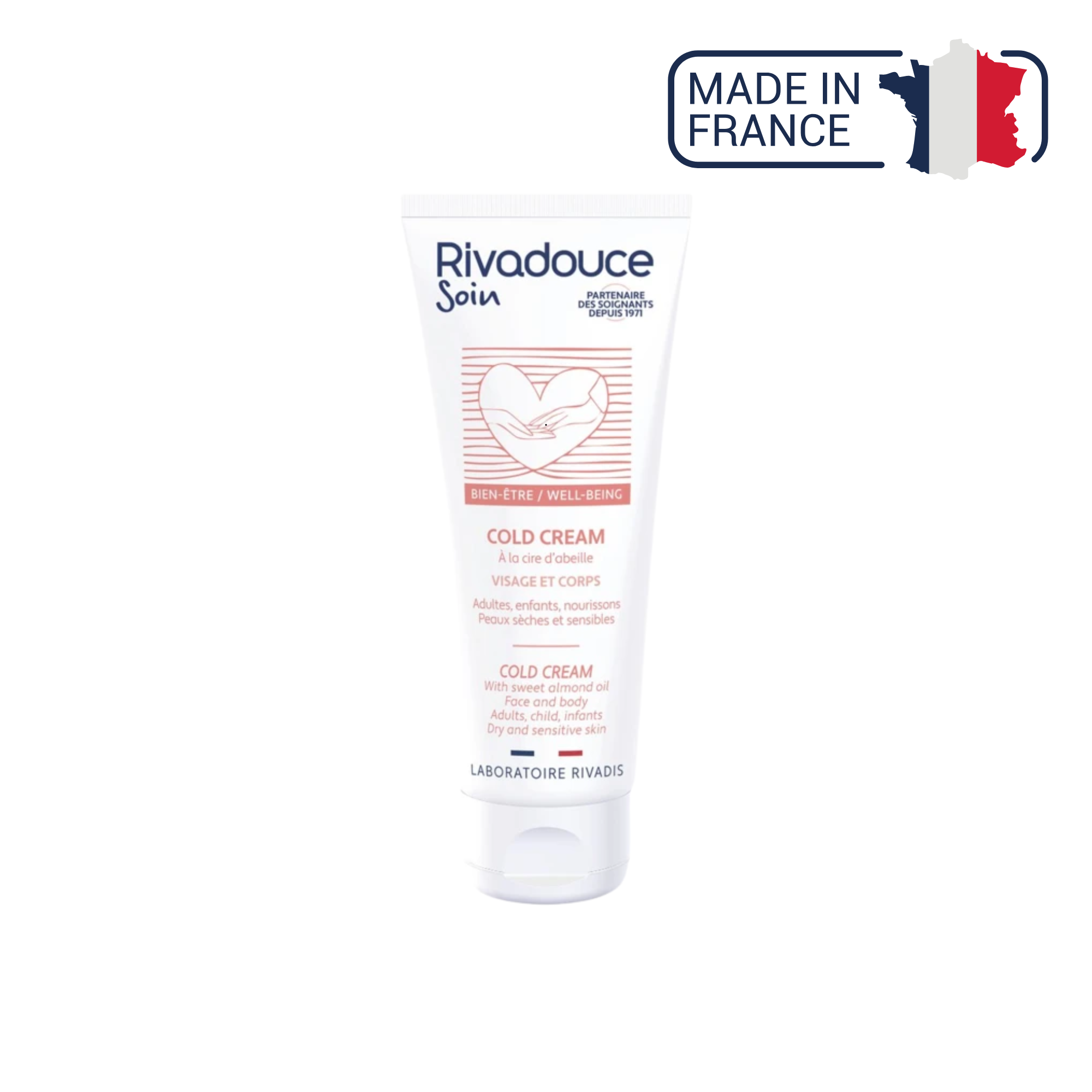 Cold Cream Bio - 50 ml - Cire d'abeille - Visage et corps - Rivadouce - My Médical