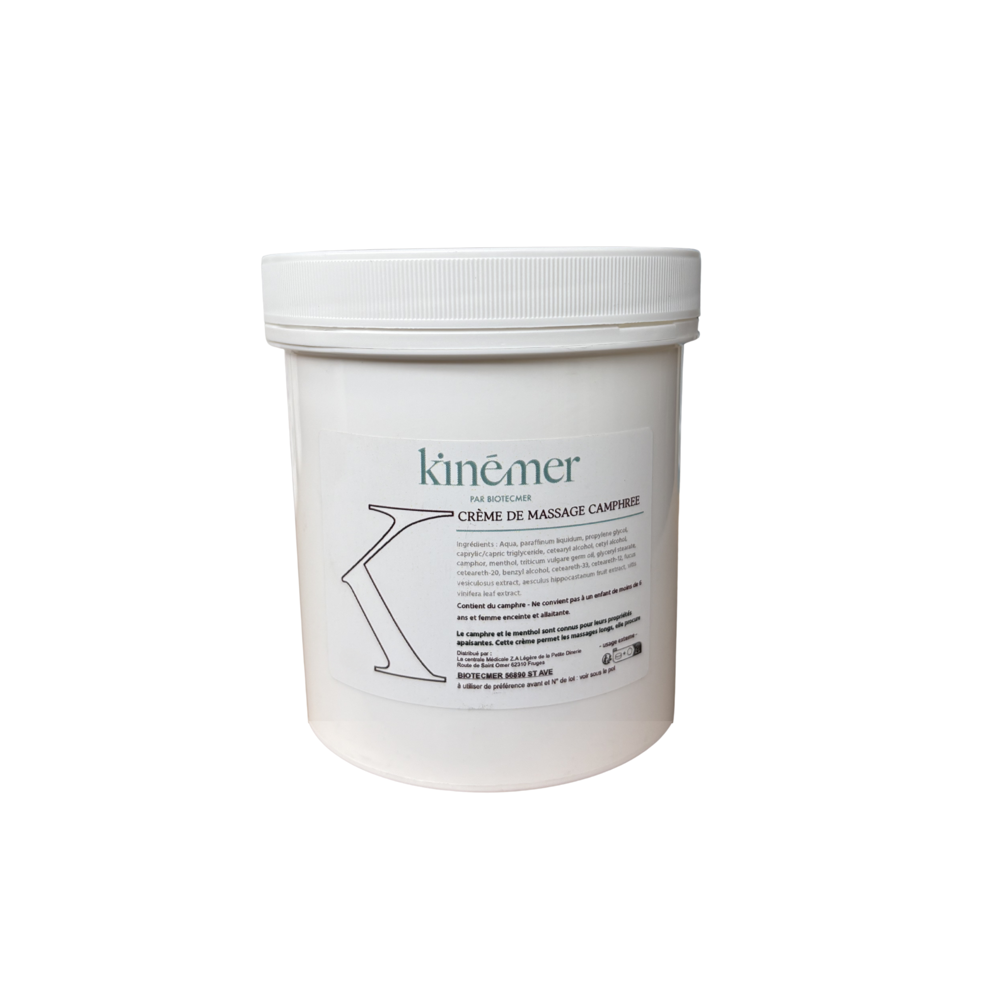 Camphor Massage Cream - Kinémer - Biotecmer