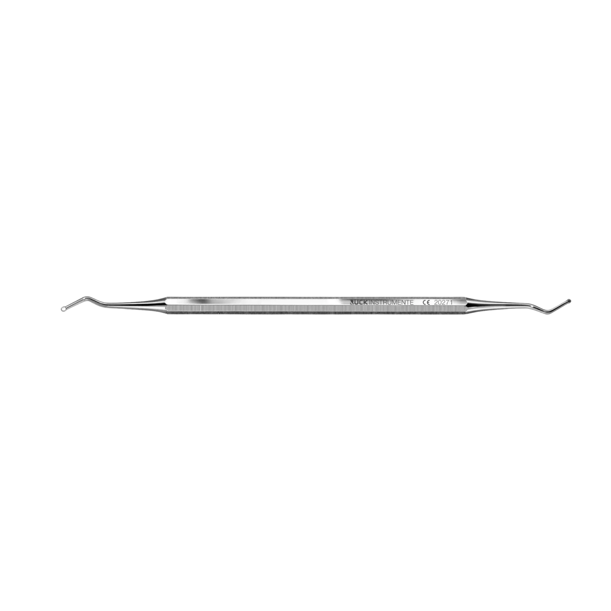 Double curette small heads - Length: 17 cm - Ruck