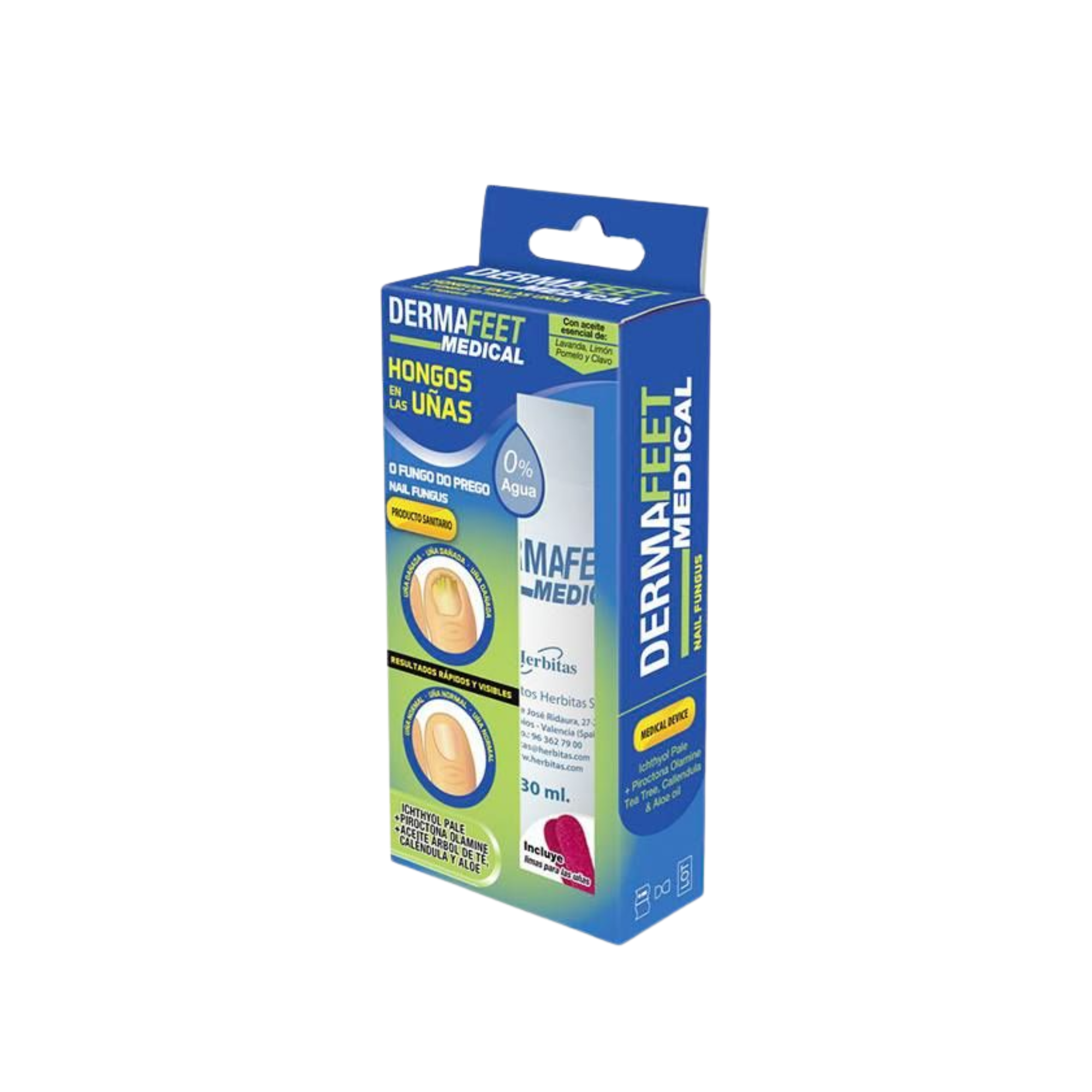 Dermafeet - Strong oil faded or yellow nails - 30 ml - DermaFeet