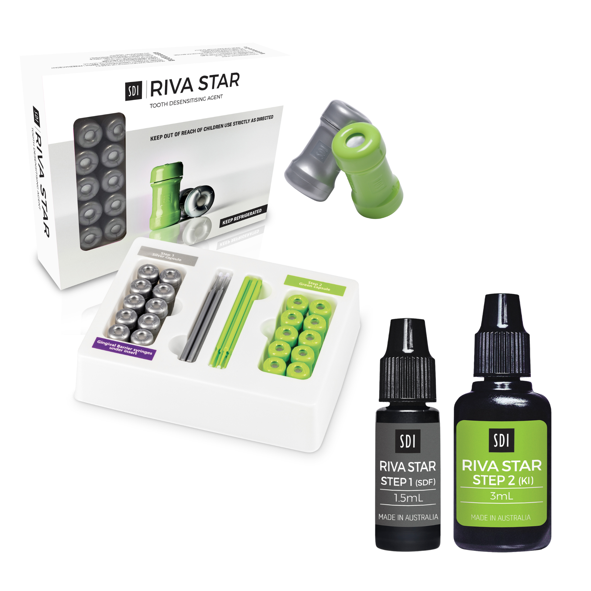 Désensibilisant dentaire Riva Star - flacons/kit capsules - SDI - My Médical