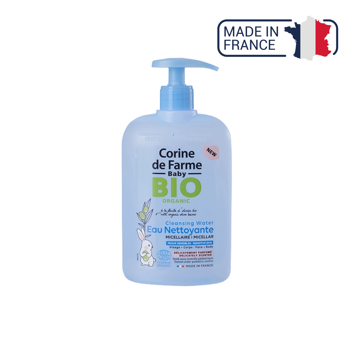 Eau micellaire BIO - 500ml pompe - Corine de Farme - My Médical