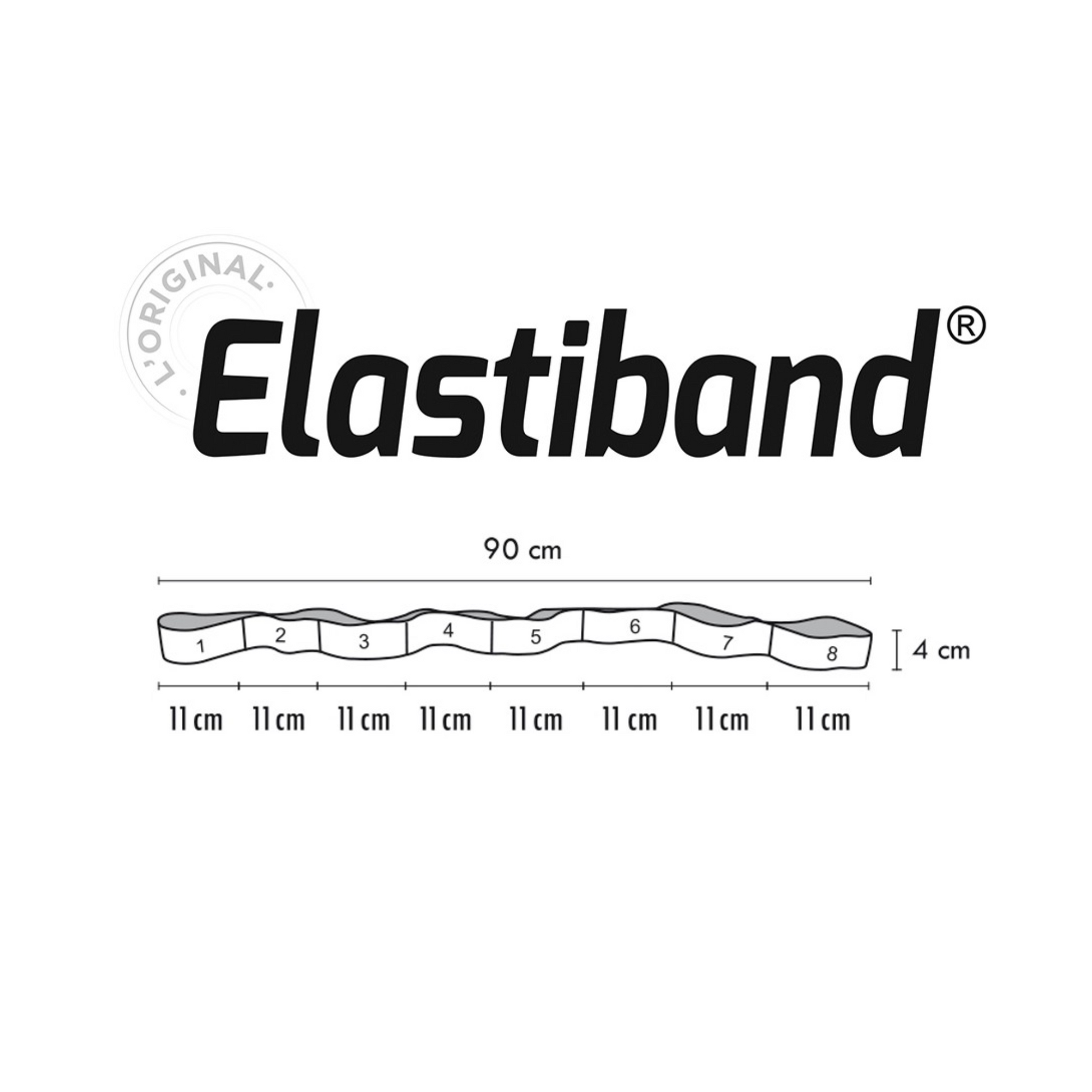 Elastiband® Noir vrac 90 cm - 15 kg - Sveltus - My Médical