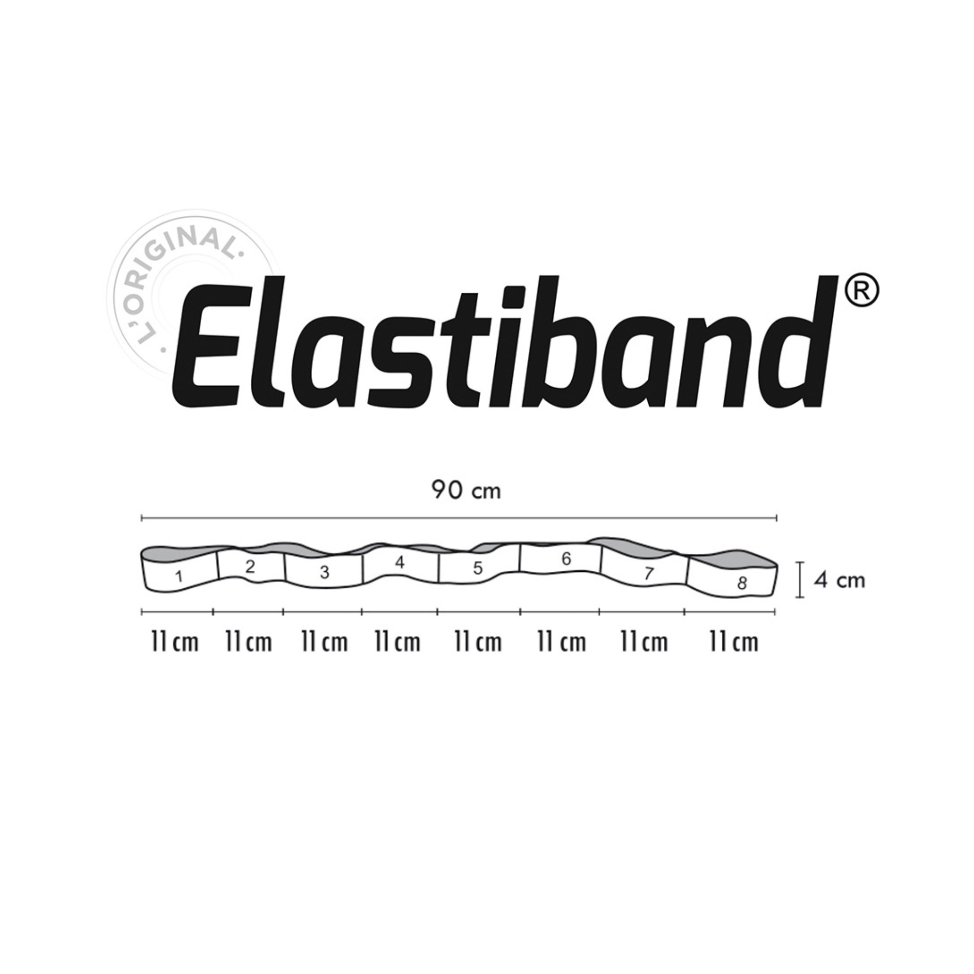 Elastiband® Noir vrac 90 cm - 15 kg - Sveltus - My Médical
