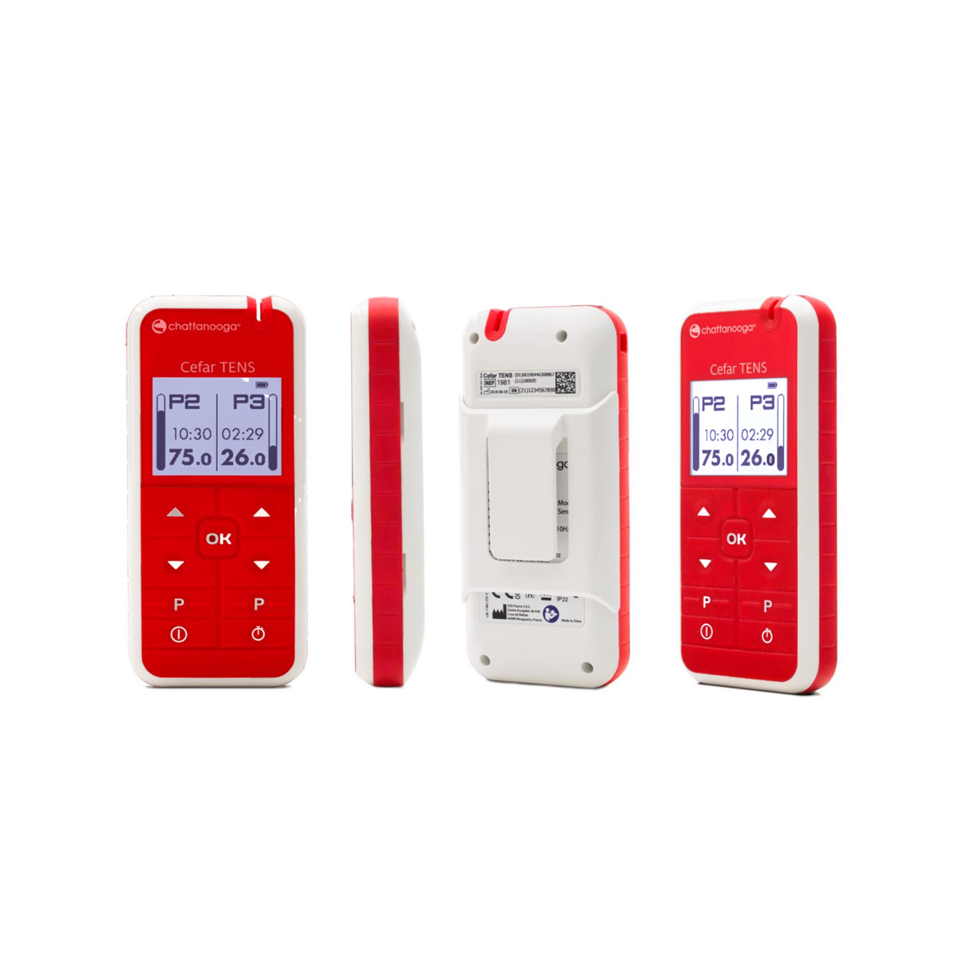 Électrostimulateur Cefar Tens Chattanooga® - 2 canaux - 15 programmes