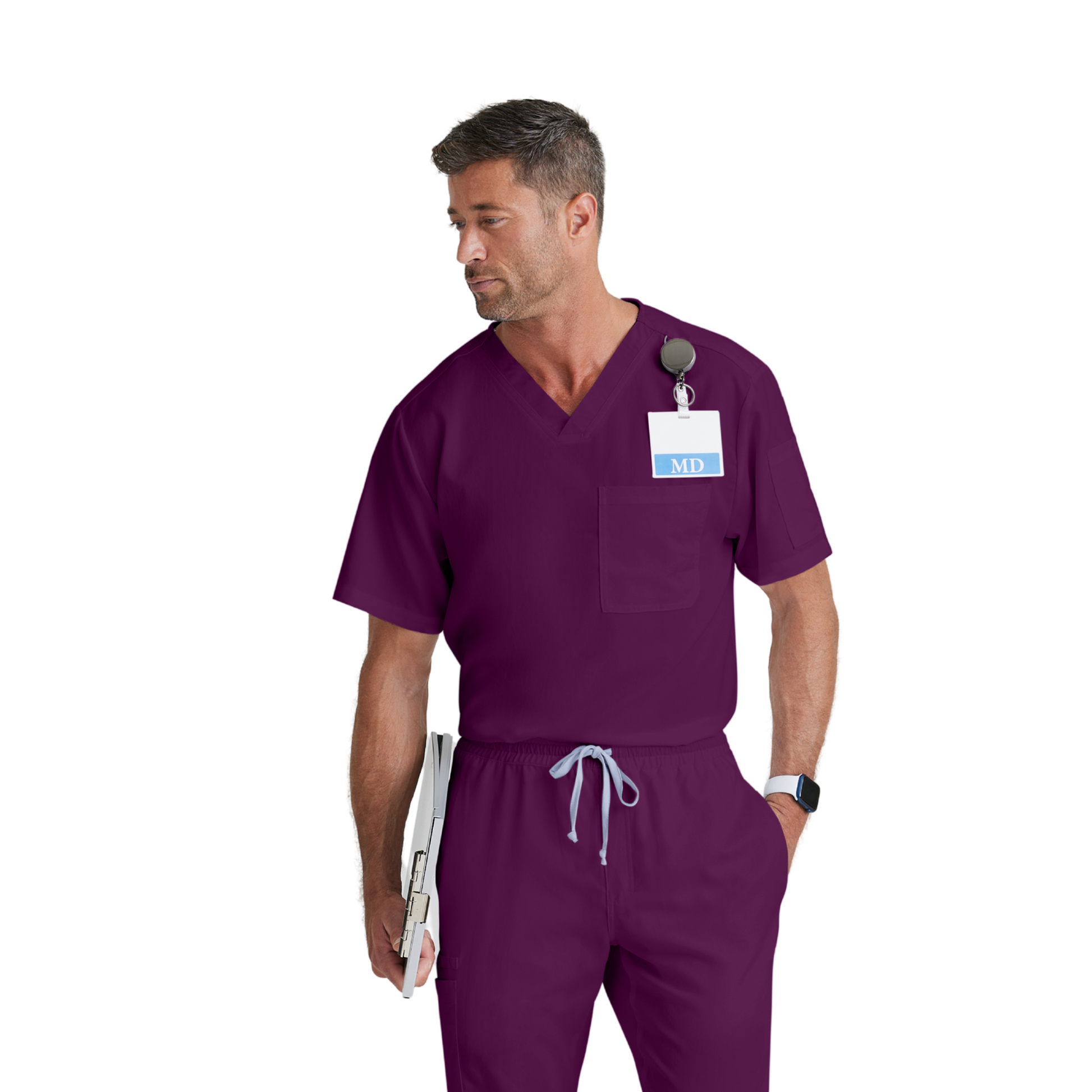 Evan Top - Haut médical col V croisé - Homme - Grey’s Anatomy GREYS ANATOMY