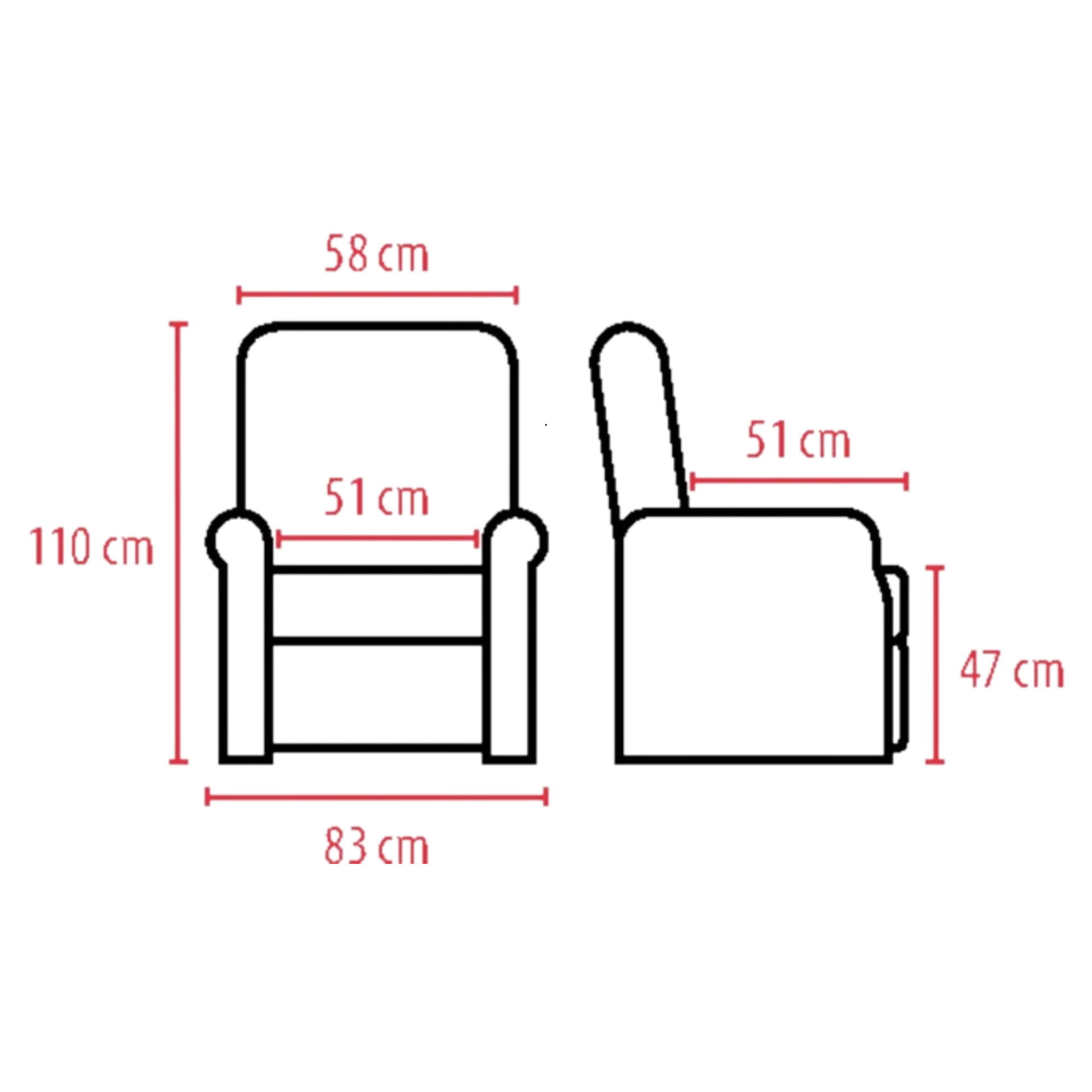 Fauteuil Releveur LC101 - 1 moteur - 2 coloris - My Medical - My Médical