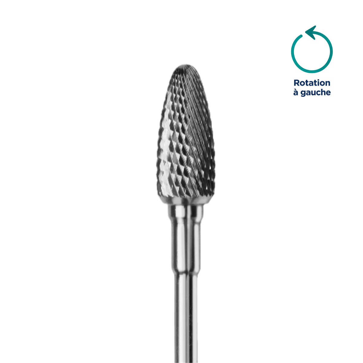 Fraise pour gaucher - Finition surfaces ongles avant polissage - 6 mm - Busch