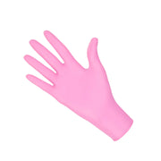 Gants d'examen - Nitrile Rose - Sans poudre - Boite de 100 - My Médical