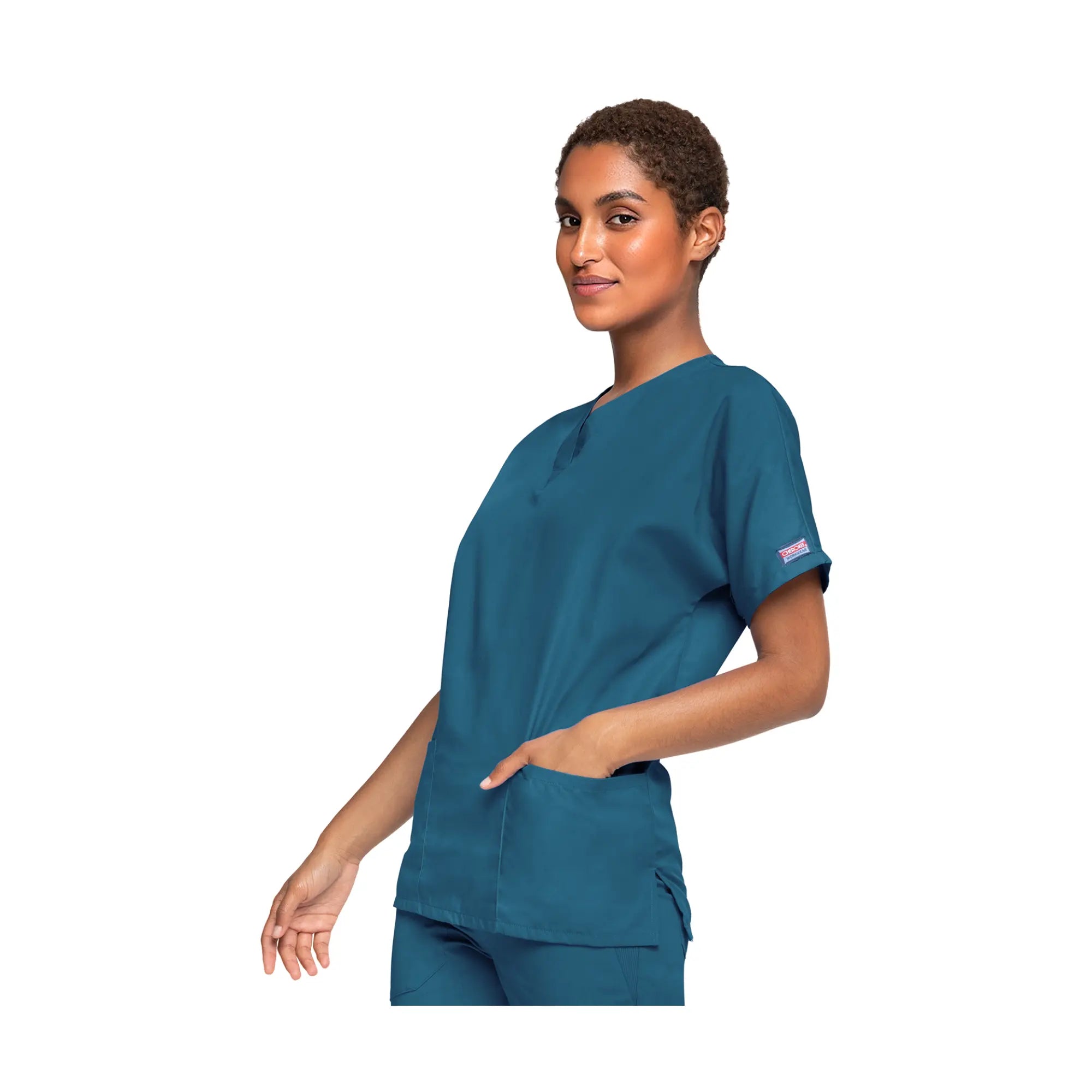 Guéthary - Tunique médicale - Col V - Manches courtes - Femme - Cherokee - My Médical