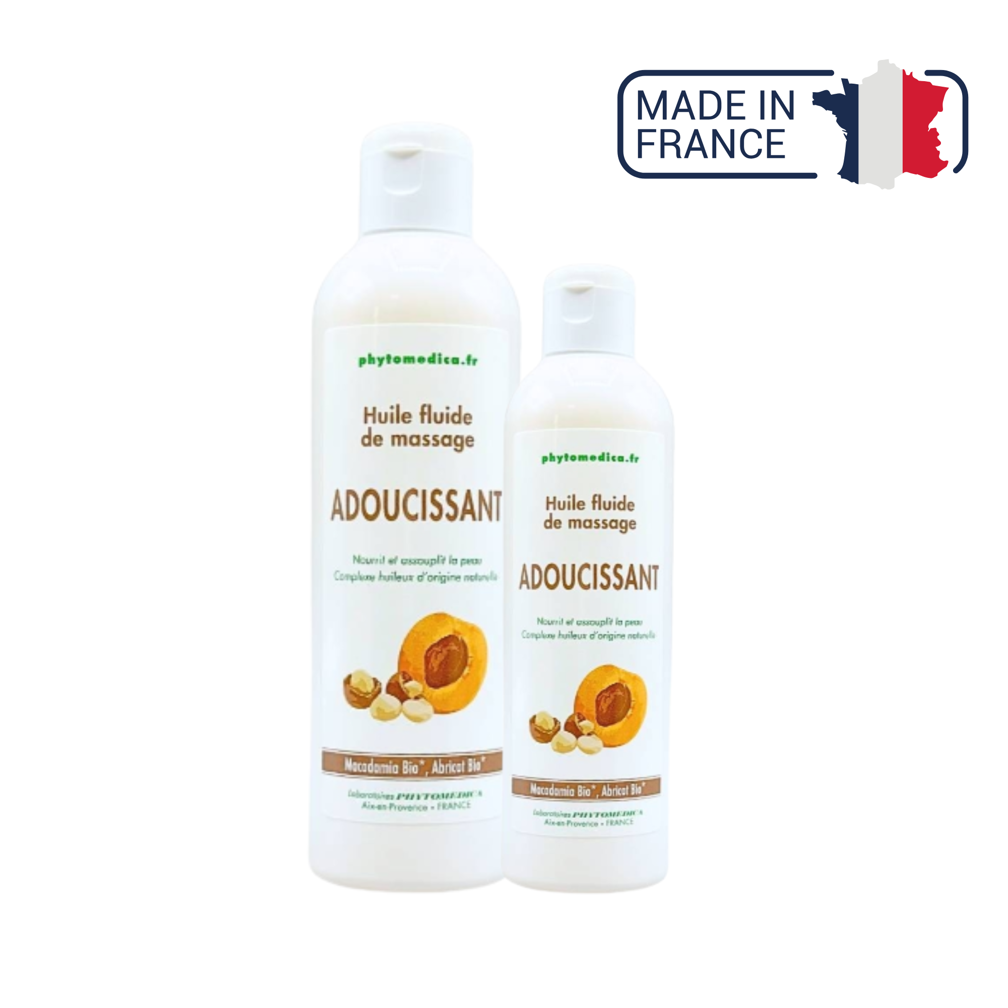 Huile fluide de Massage Adoucissant - Macadamia - deux contenances - Phytomedica Laboratoires Phytomedica 