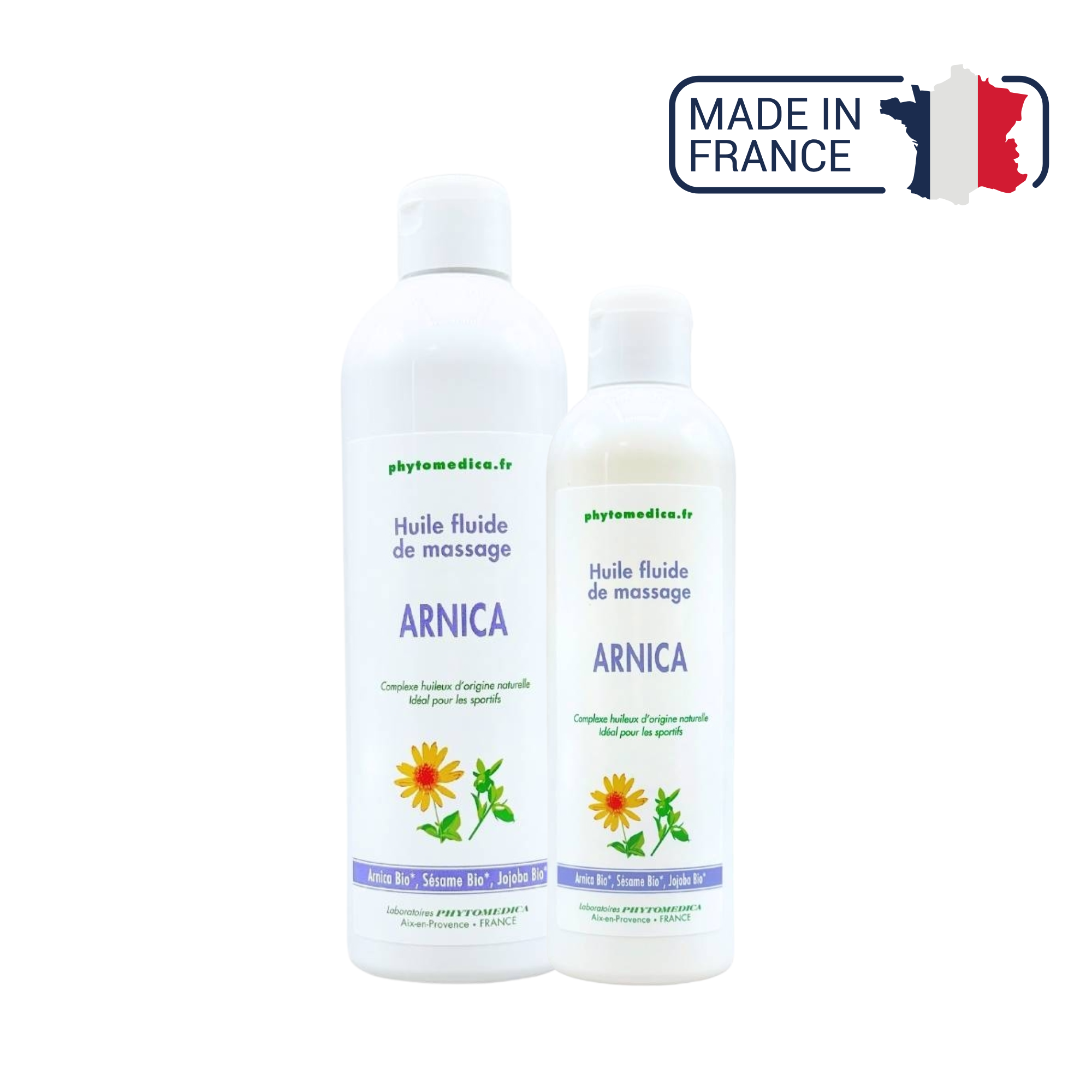 Huile fluide de Massage - Arnica - deux contenances - Phytomedica Laboratoires Phytomedica 