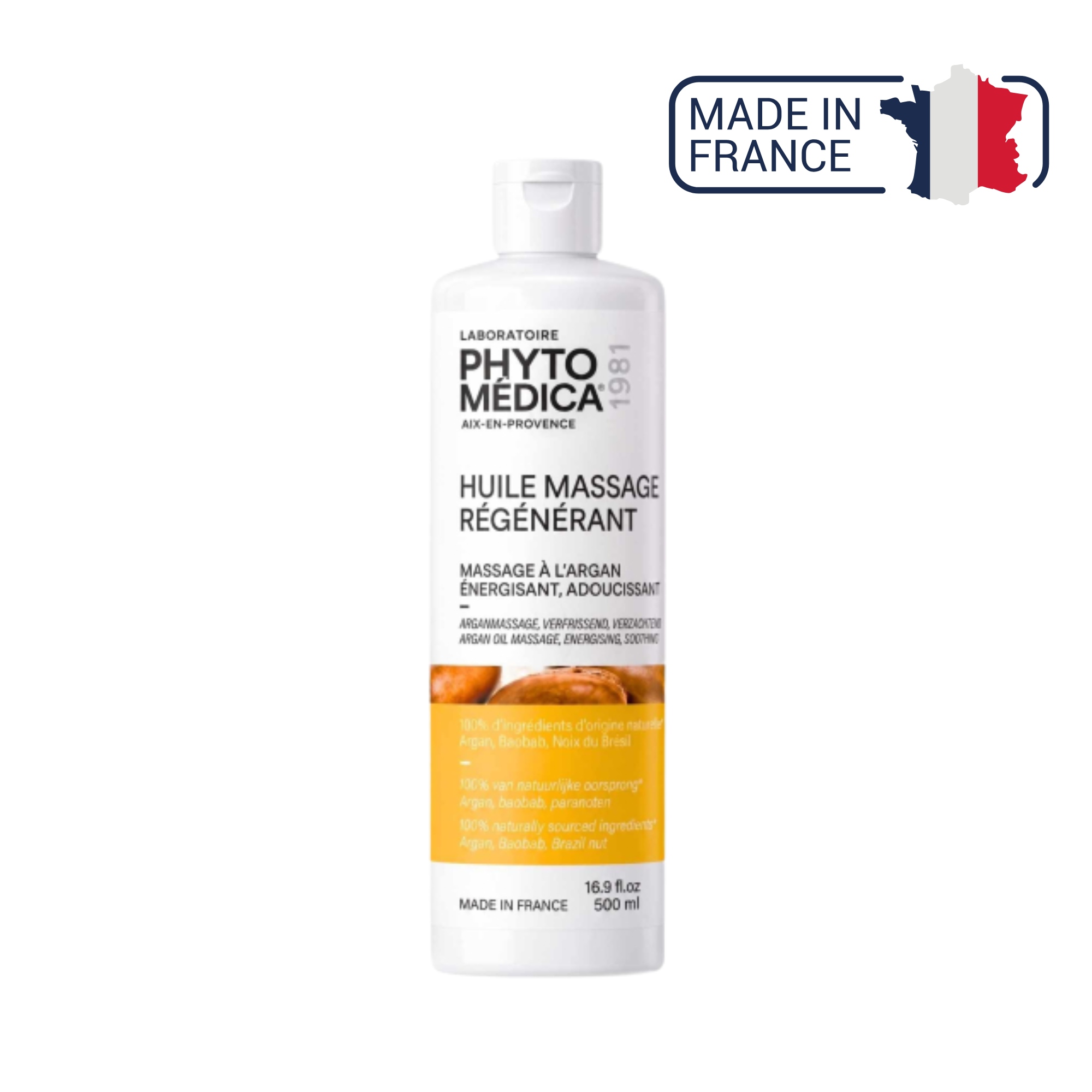 Huile fluide de Massage Régénérant - Argan - 500 ml - Phytomedica