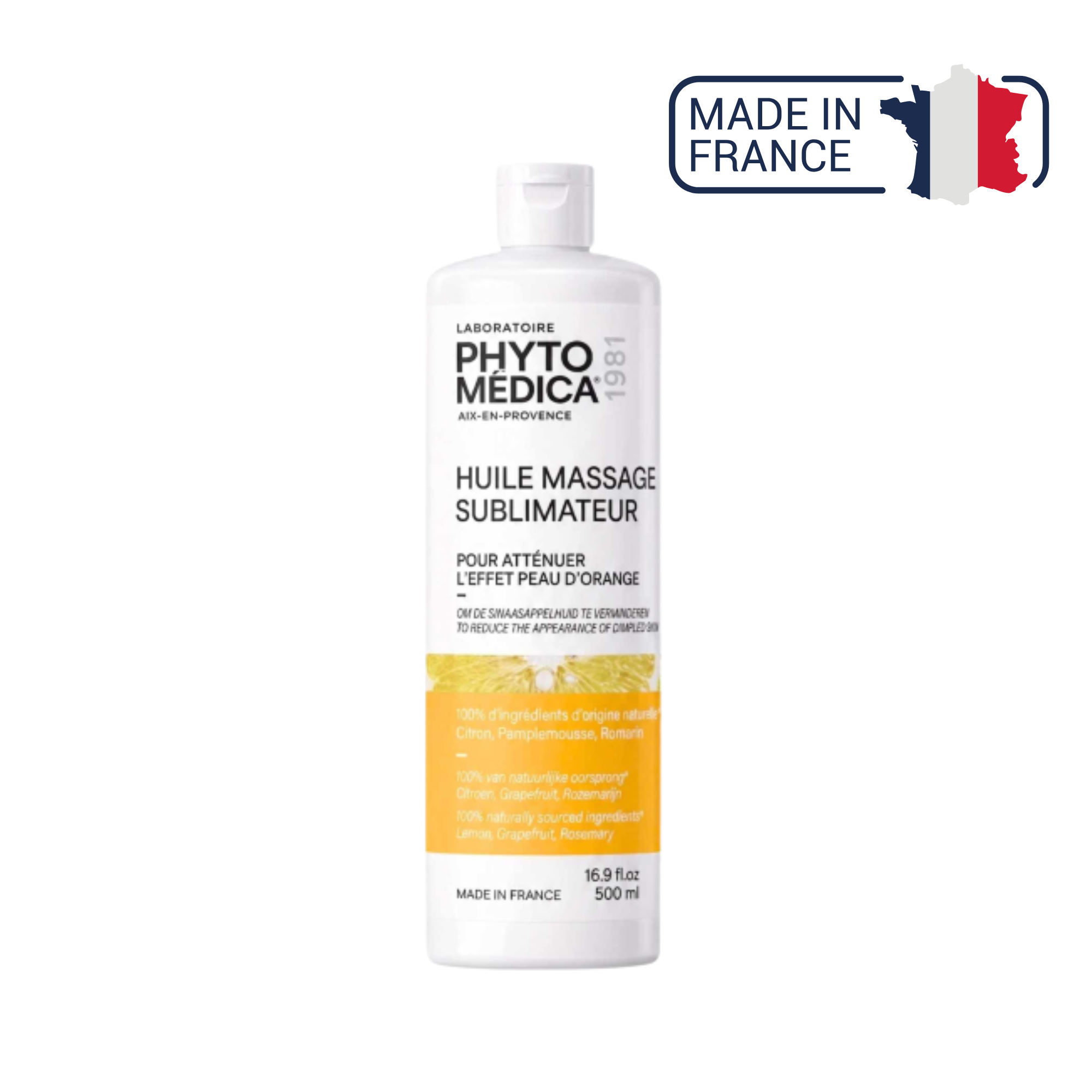 Huile fluide de Massage Sublimateur drainant - 500 ml - Phytomedica