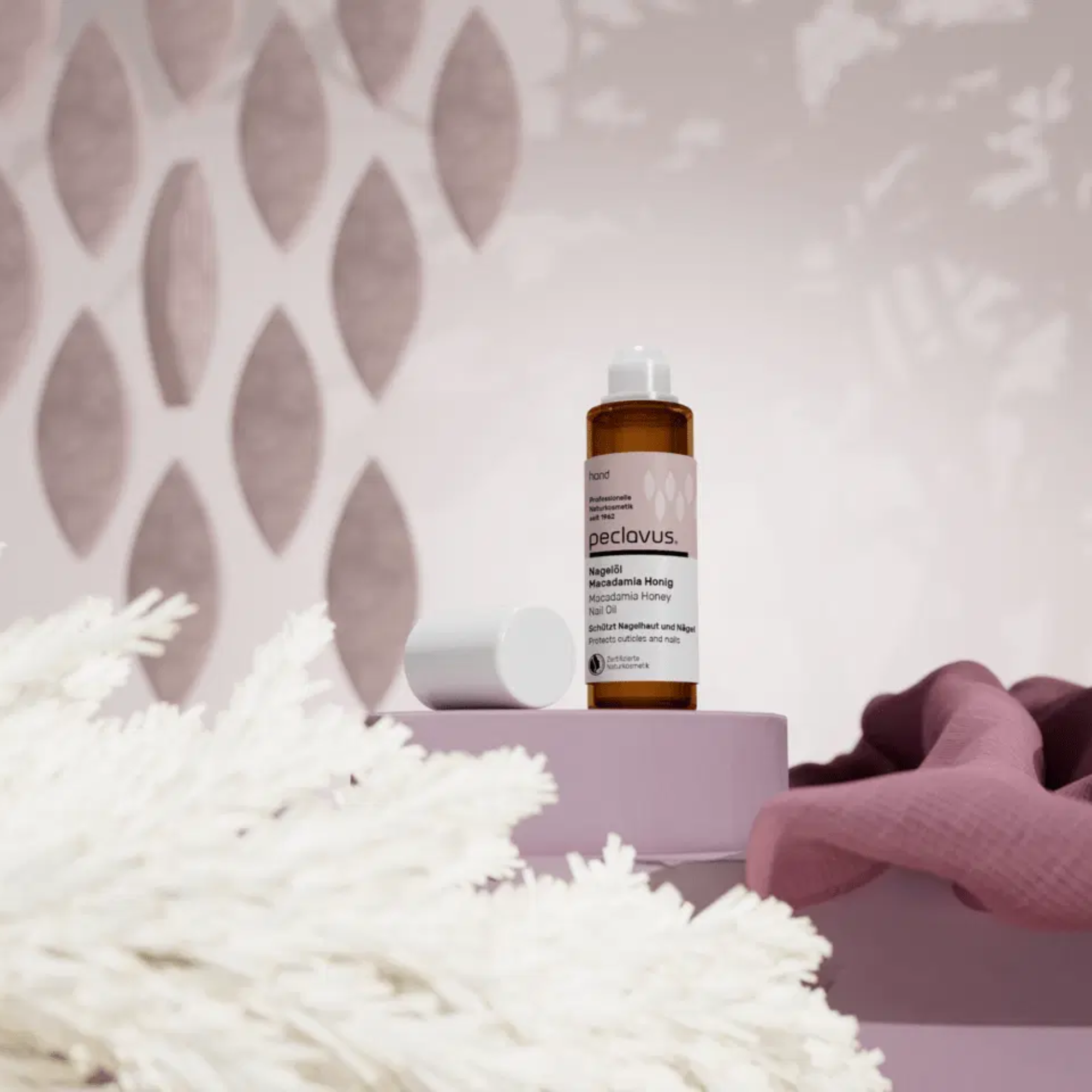 Huile hydratante pour cuticules et ongles - Parfum Miel Macadamia - Peclavus