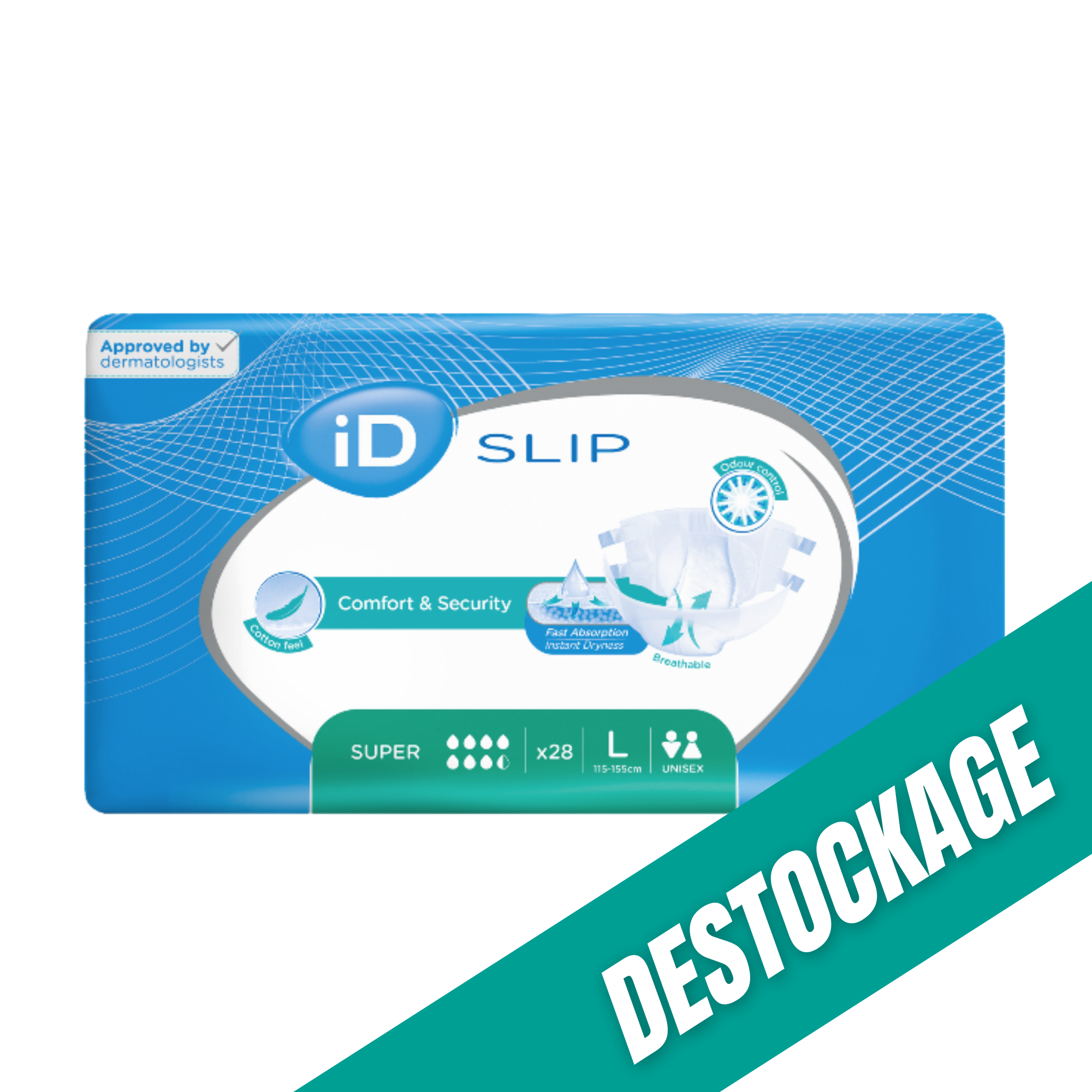 ID Slip - Couches adultes - Tailles & Absorptions Variées // Destockage