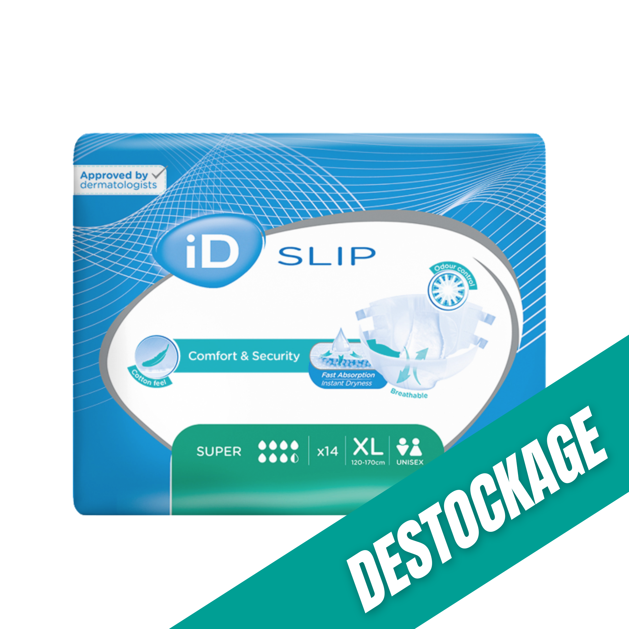 ID Slip - Couches adultes - Tailles & Absorptions Variées // Destockage