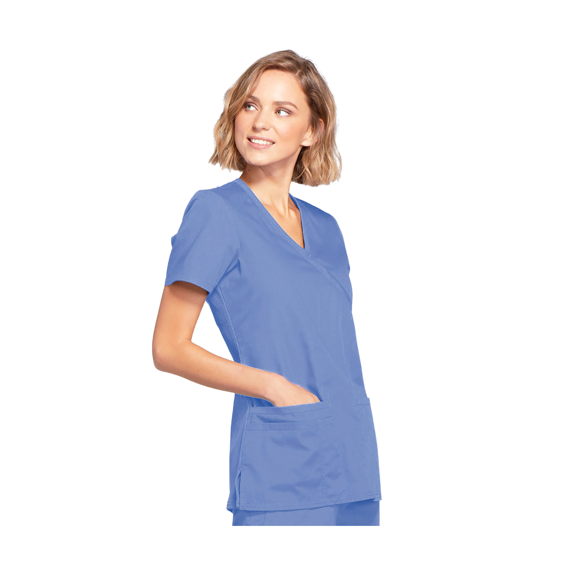 Limoges - Tunique médicale - Effet cache-coeur  - Manches courtes - Femme - Cherokee Cherokee Authentic Workwear 