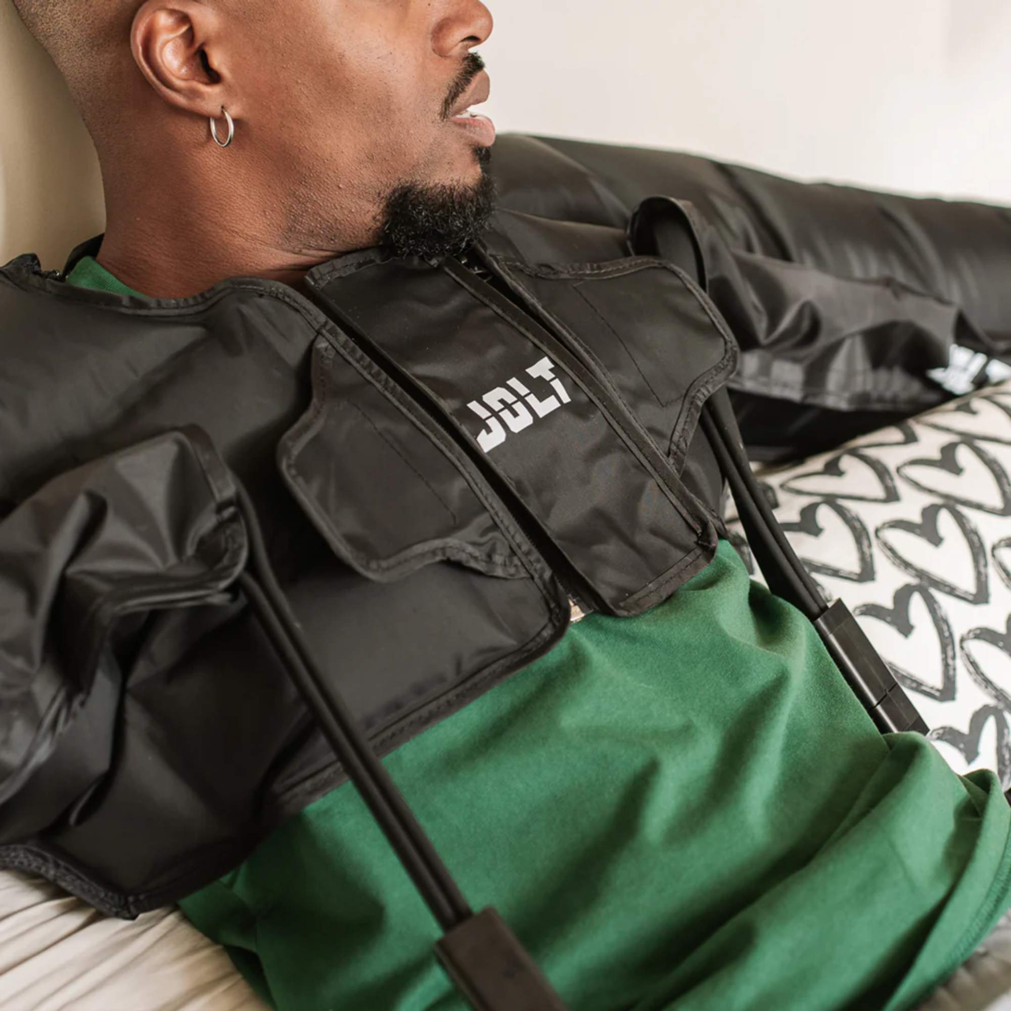 Pressotherapy sleeve for arms, shoulders, and chest - Jolt Wings Duo