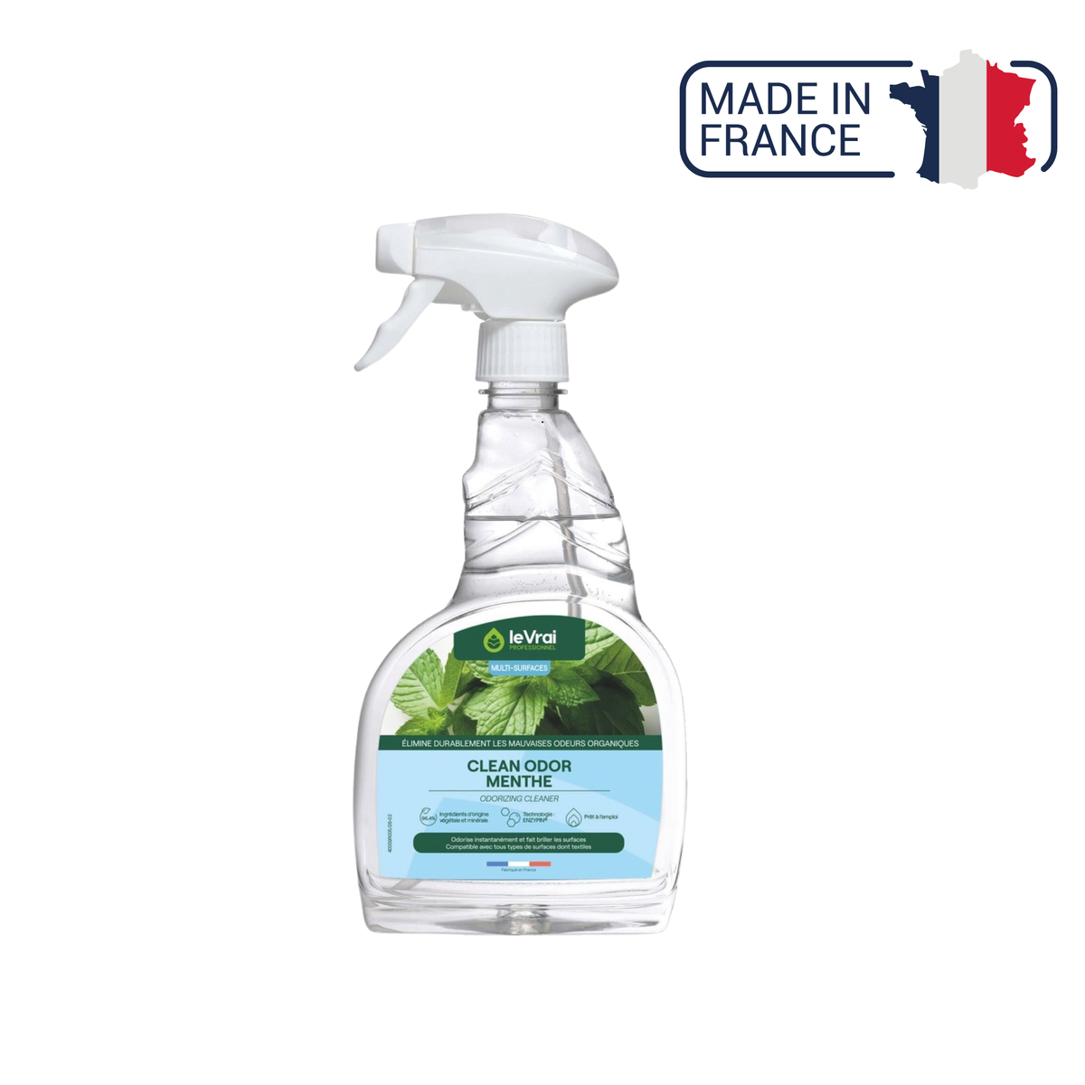 Nettoyant Clean Odor Menthe - Deux contenances disponibles - Le vrai professionnel