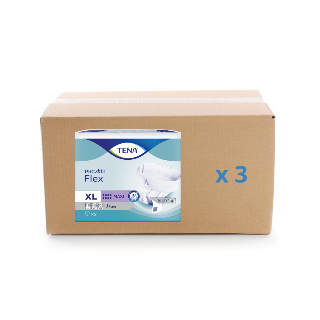Pack 3x21/22U Change Tena Flex Proskin - Maxi 8 gouttes - 4 tailles - Tena - My Médical