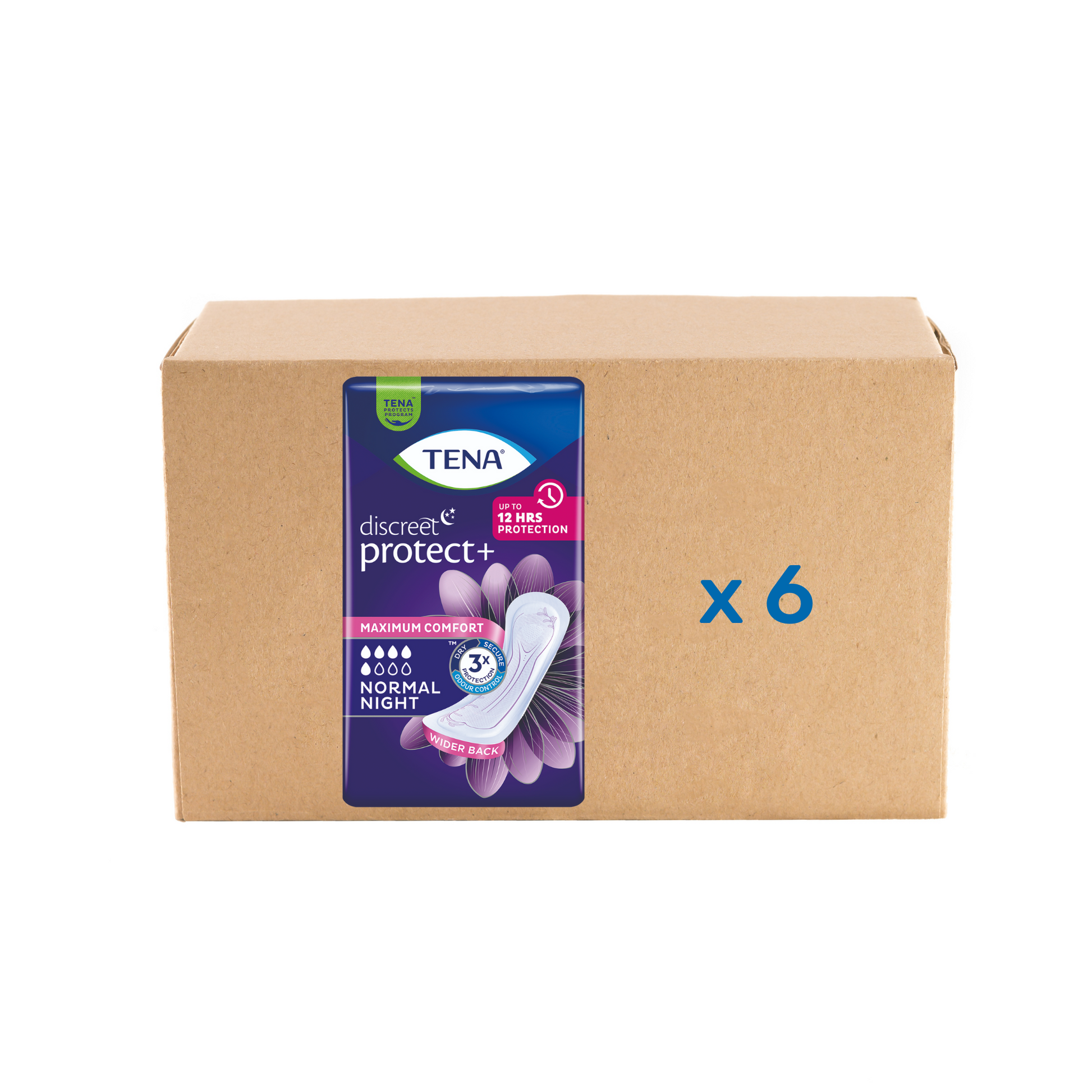 Pack 6x10U Protection Lady Discreet Normal Night - 5 gouttes - Tena - My Médical