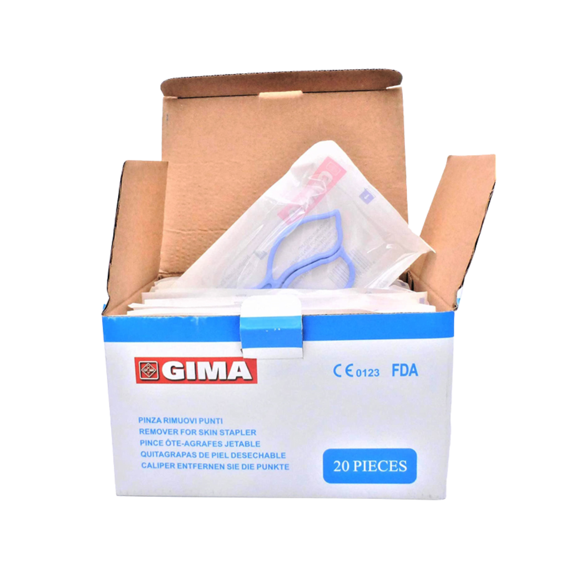 Pince ôte-agrafes jetable - Boîte de 20 - Gima