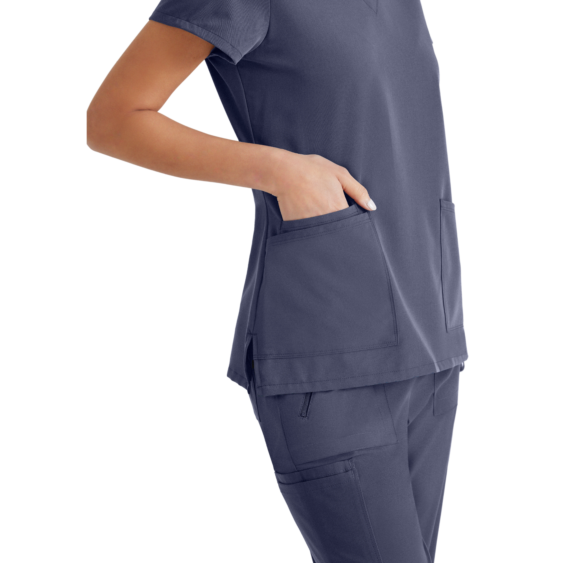 Purpose Top - Haut médical confortable et polyvalent - Col V - Femme - Barco Unify BARCO UNIFY