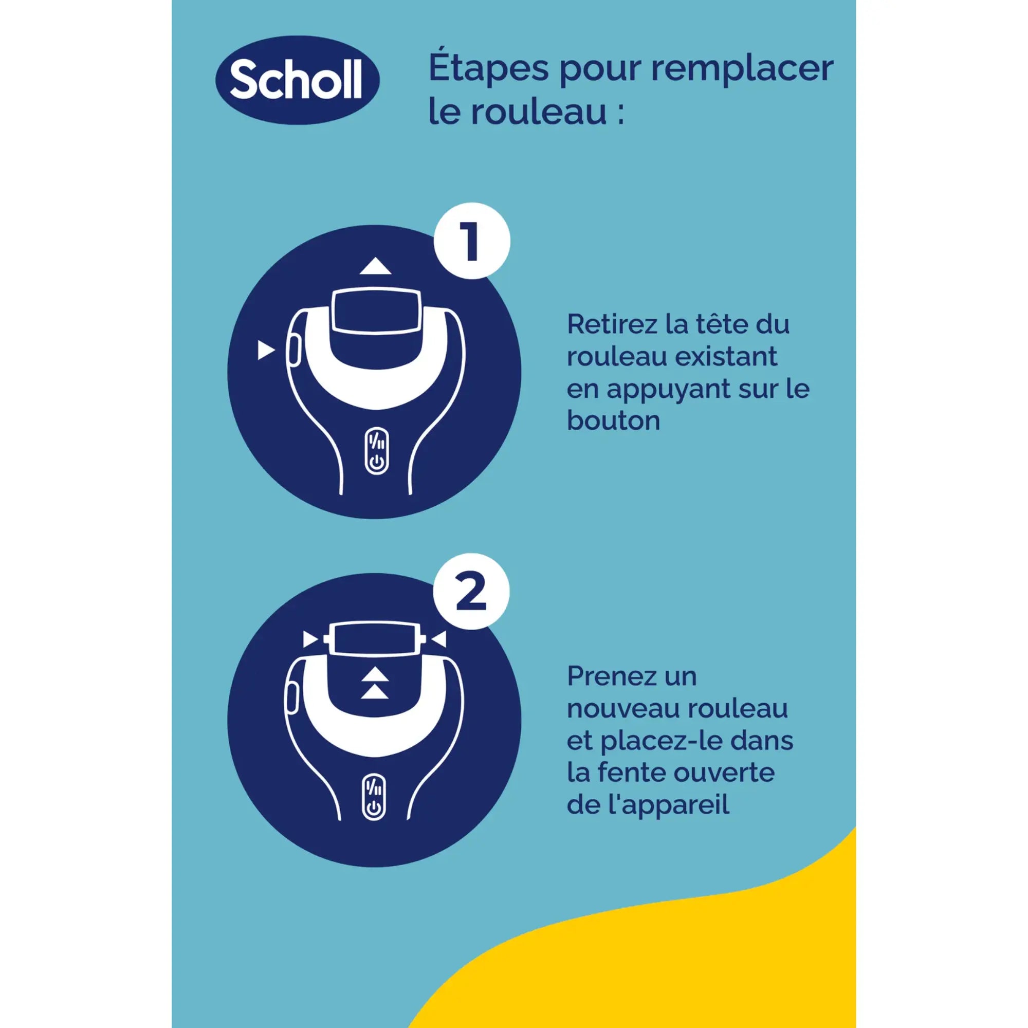 Recharge Rouleau Contour - Râpe de Pédicurie Électrique - Velvet Smooth - Scholl