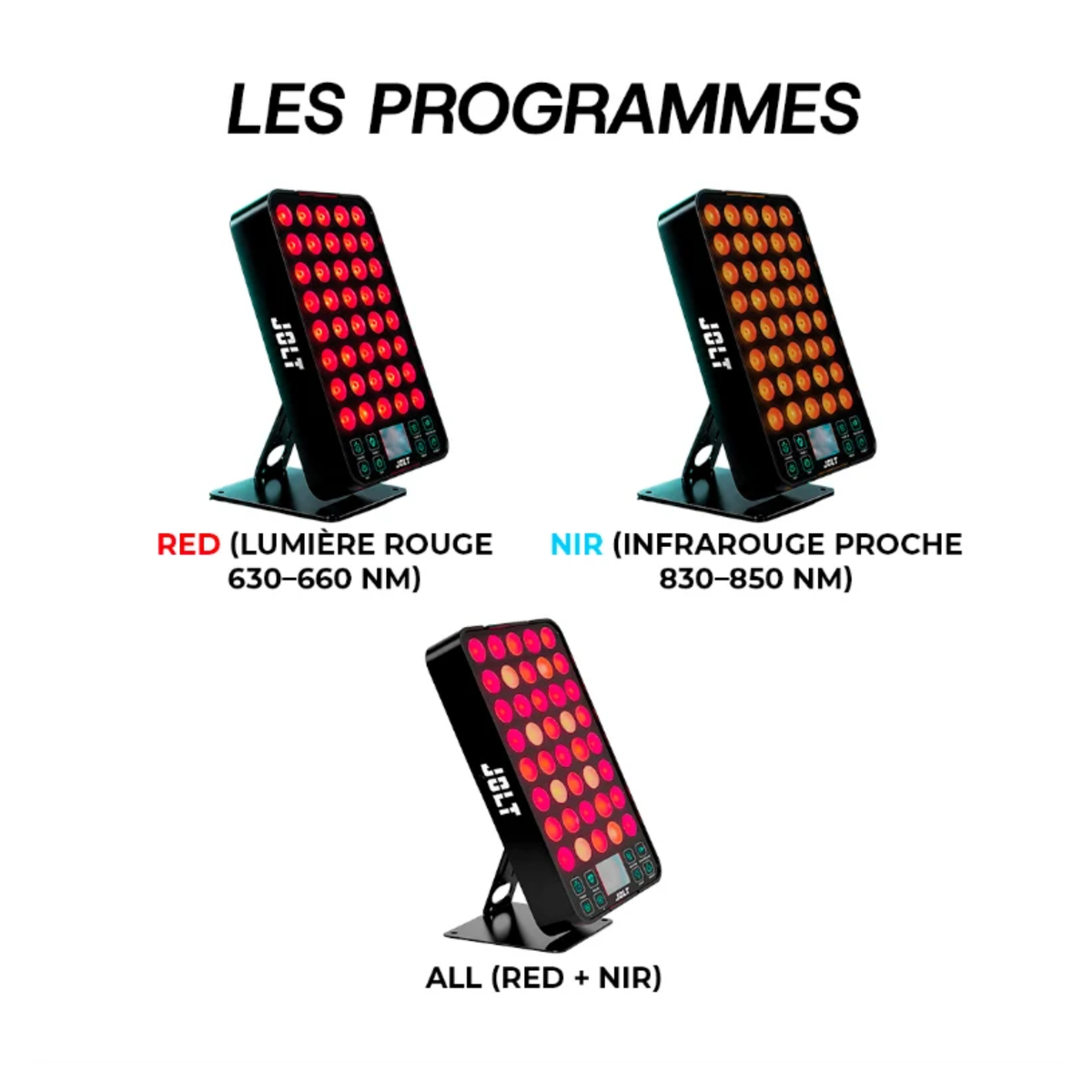 Redlight Plus - 40 LED 200 W - luminothérapie zone ciblée - Jolt
