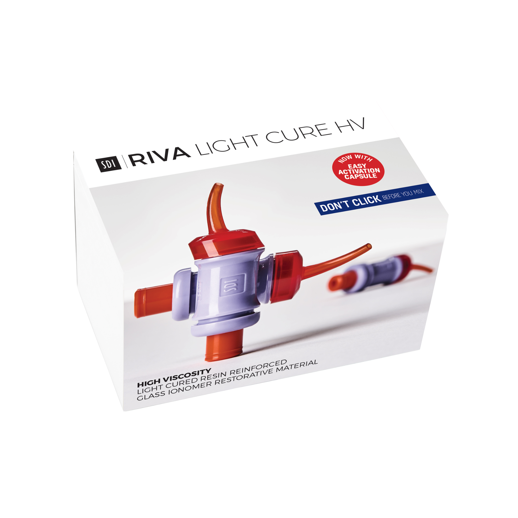 Riva Light Cure HV - Verre ionomère - 50 capsules - plusieurs teintes - SDI