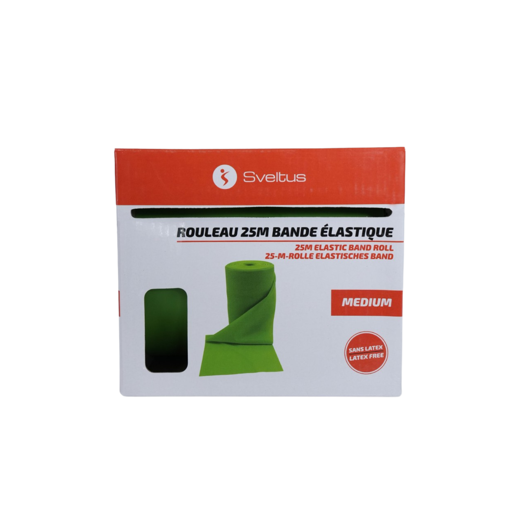 Rouleau Bande Élastique TPE/TPR - 25 m - Sveltus