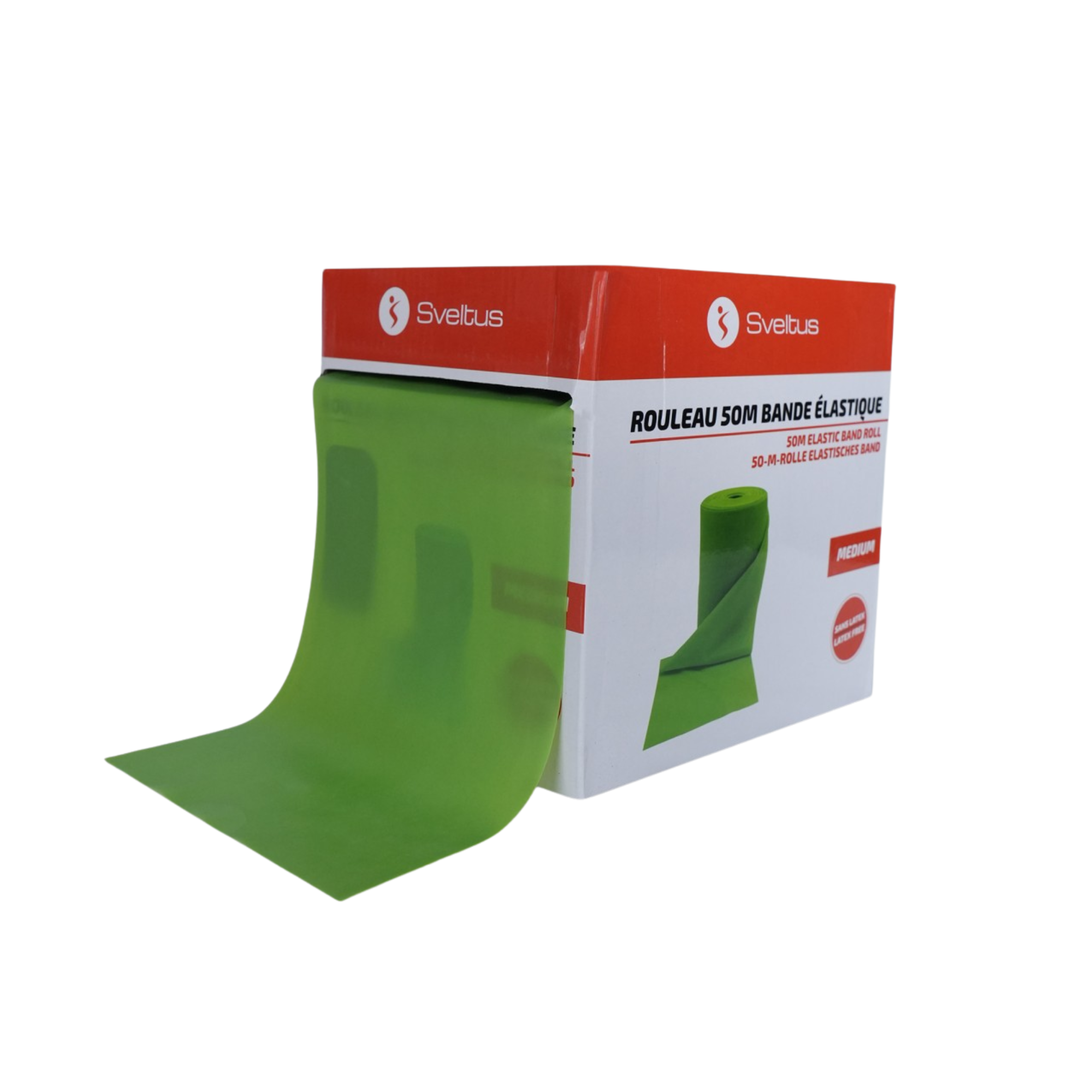 Rouleau Bande Élastique TPE/TPR - 50 m - Sveltus