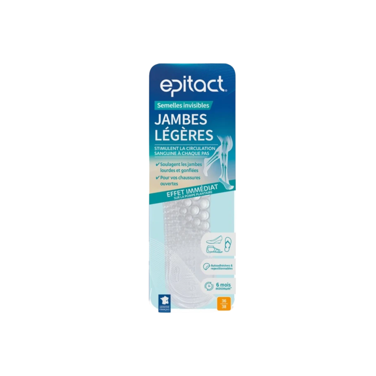 Semelles Invisibles Jambes légères - 1 paire - EPITACT